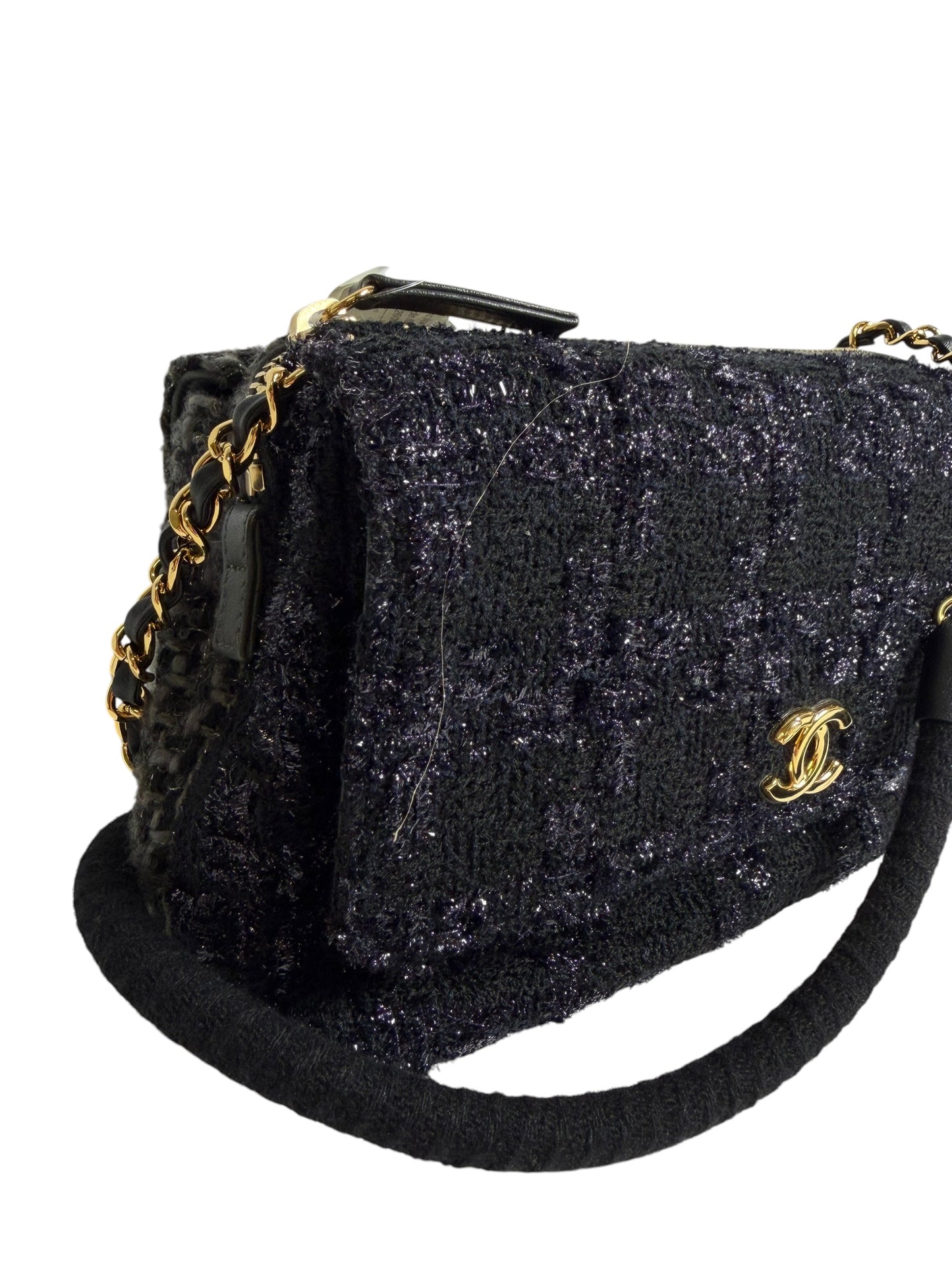 Chanel Tweed Double Sided Hamburg T2972