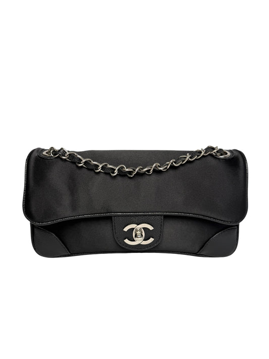 Chanel Black Caviar Corner Flap Bag