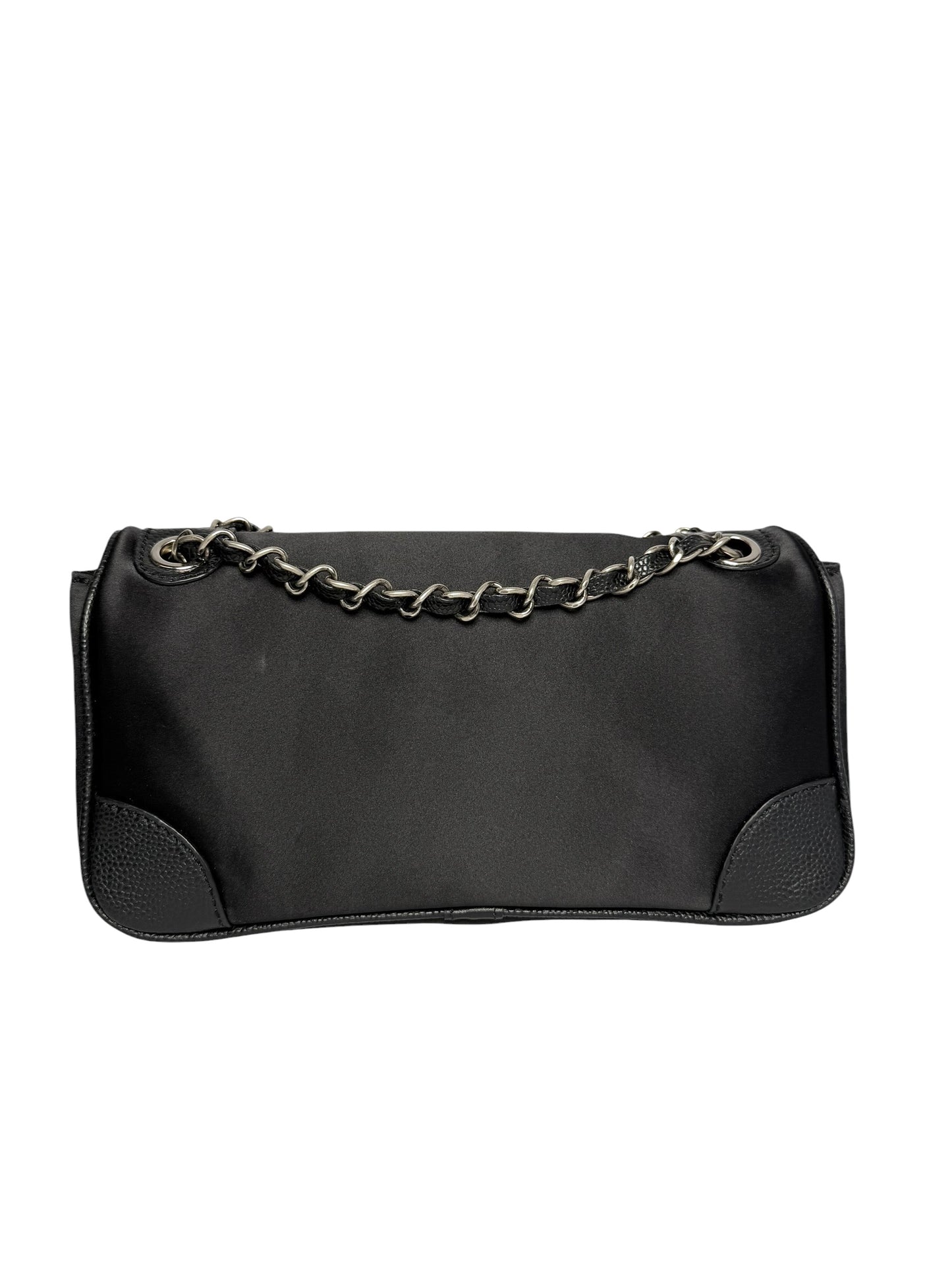 Chanel Black Caviar Corner Flap Bag