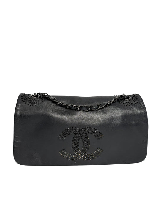 Chanel Studded Black Flap
