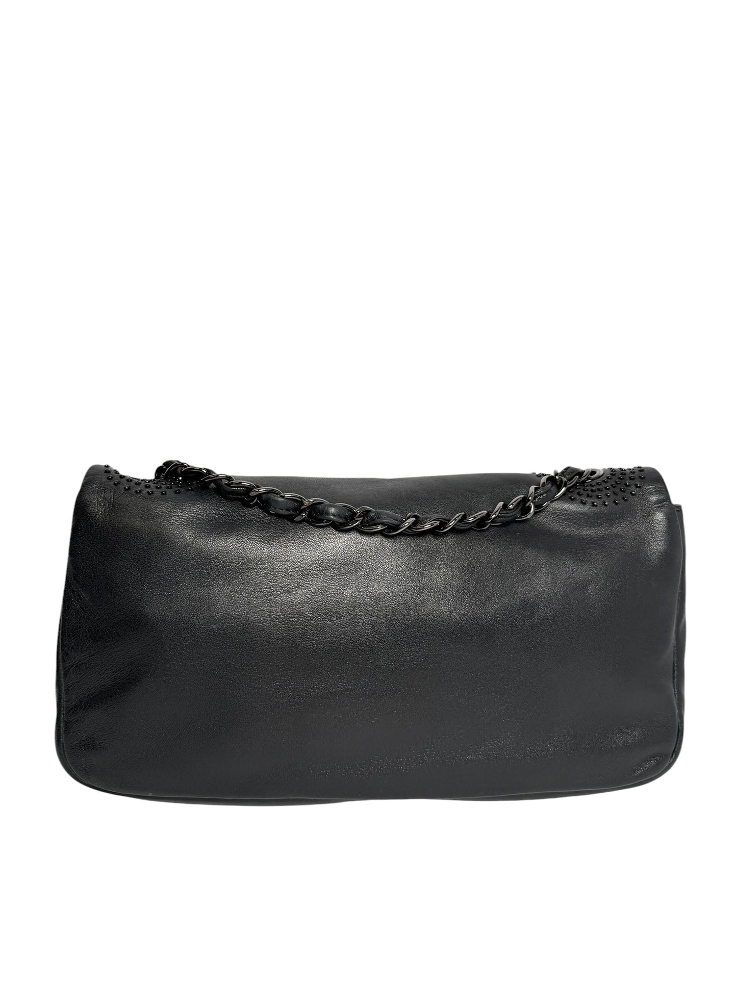 Chanel Studded Black Flap