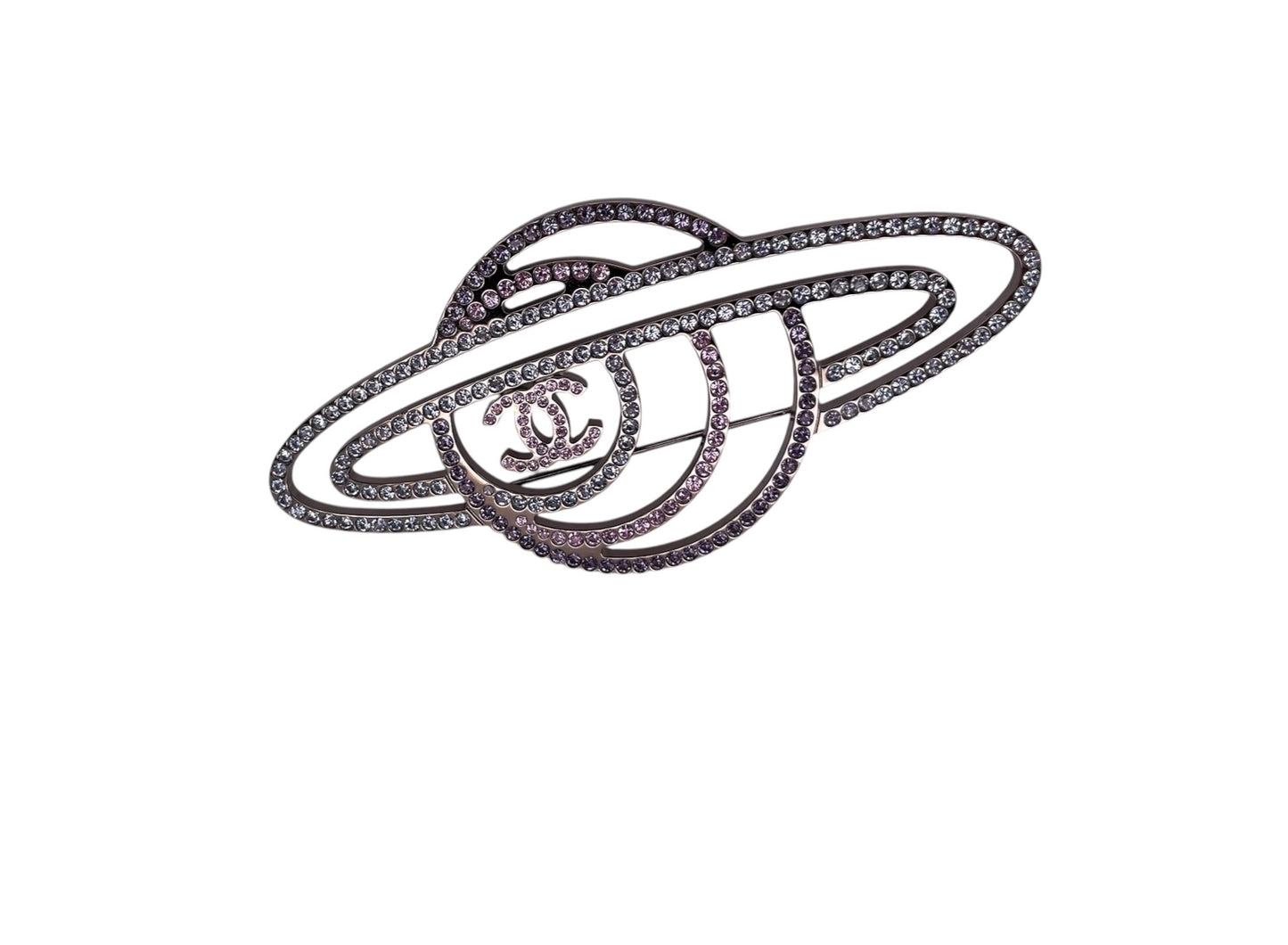Chanel Saturn Crystal Brooch T9864