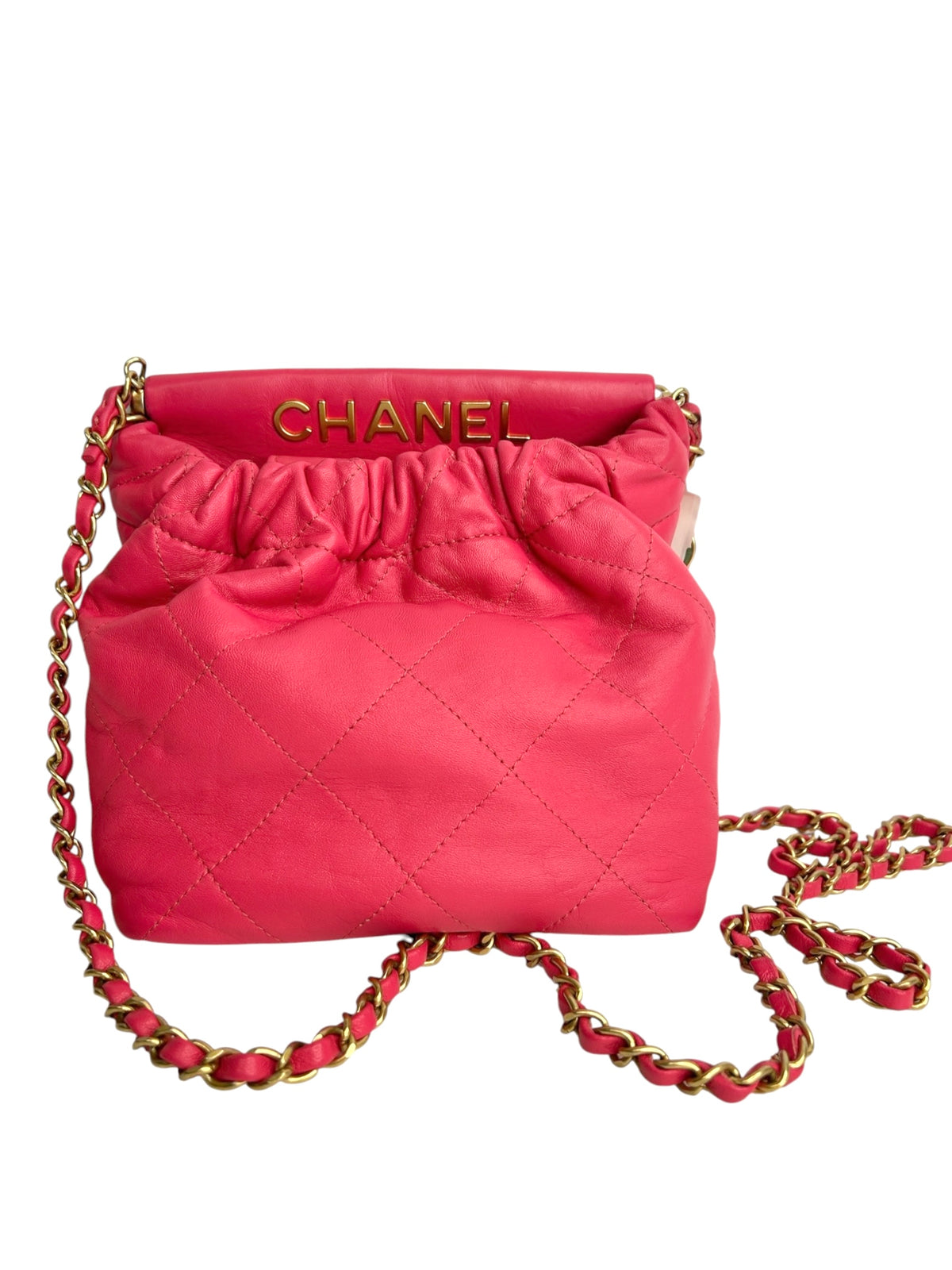 Chanel Pink 22 Mini Resin Charms Bag T9209