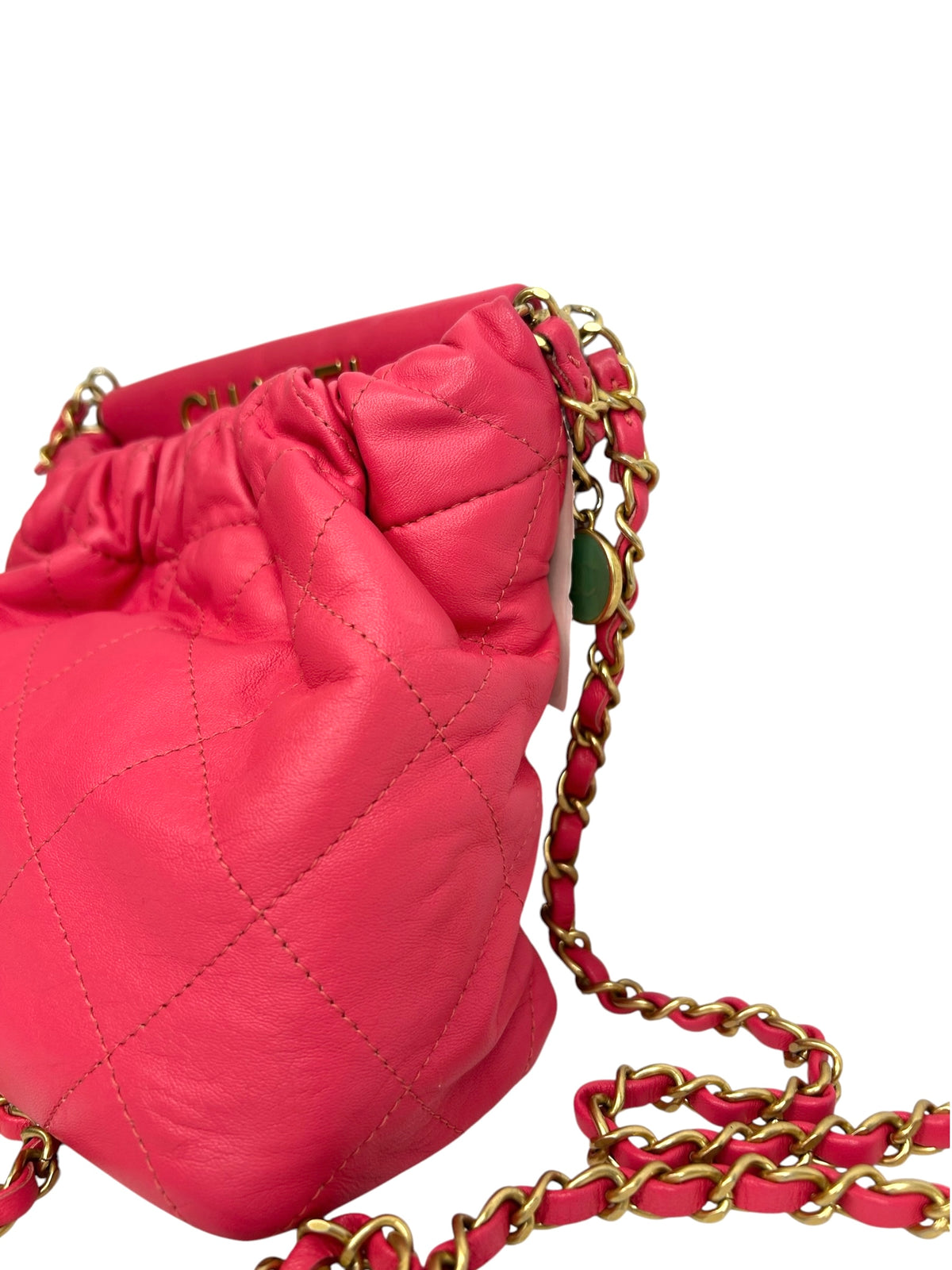 Chanel Pink 22 Mini Resin Charms Bag T9209