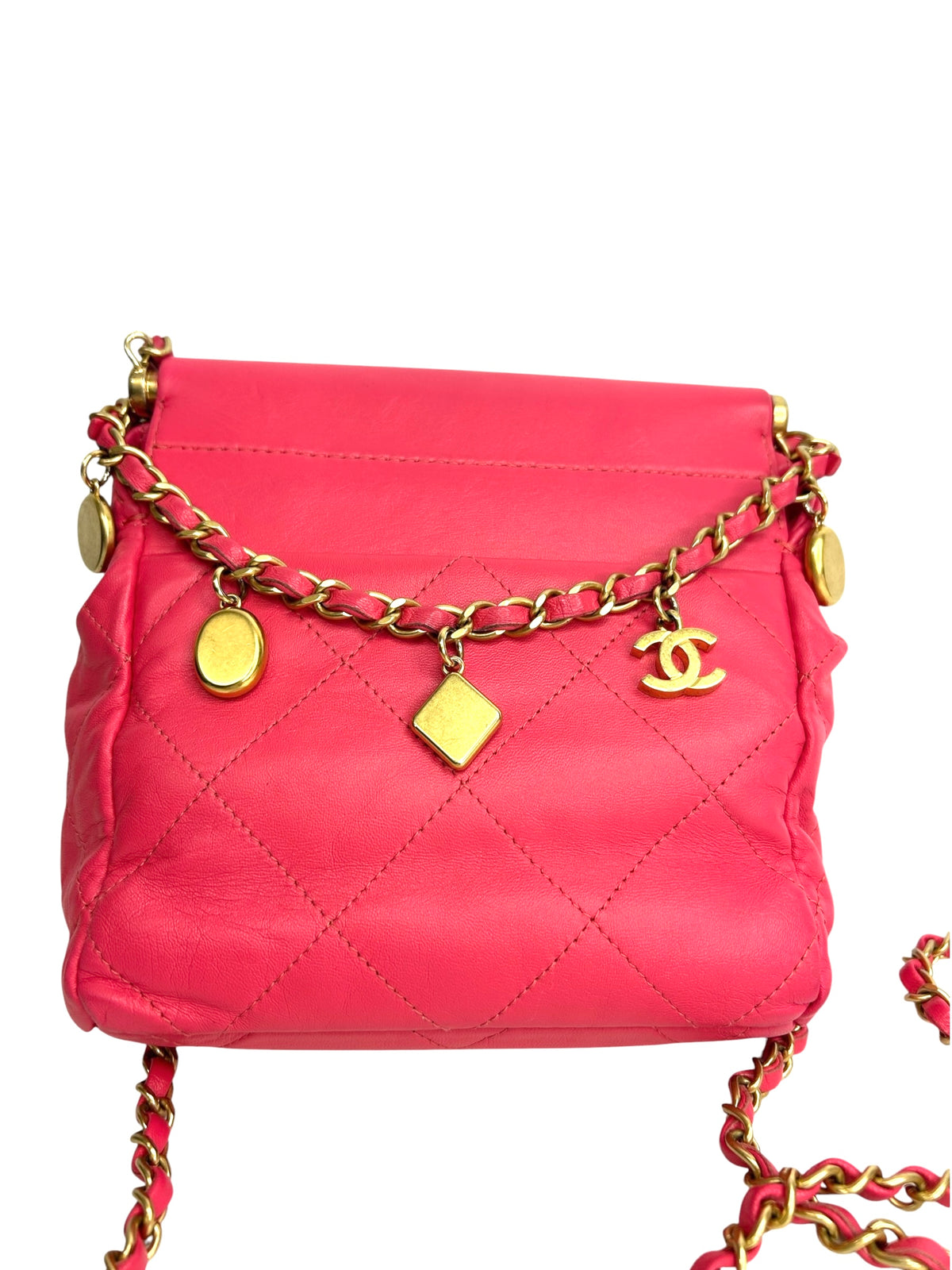Chanel Pink 22 Mini Resin Charms Bag T9209