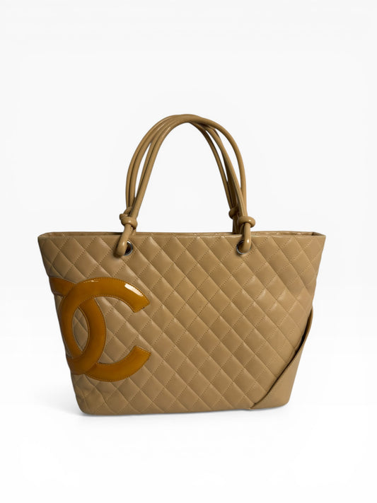 Chanel Cambon Tote Large Nude