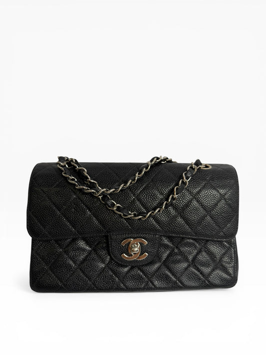 Chanel Black Caviar Classic Double Flap Small SHW