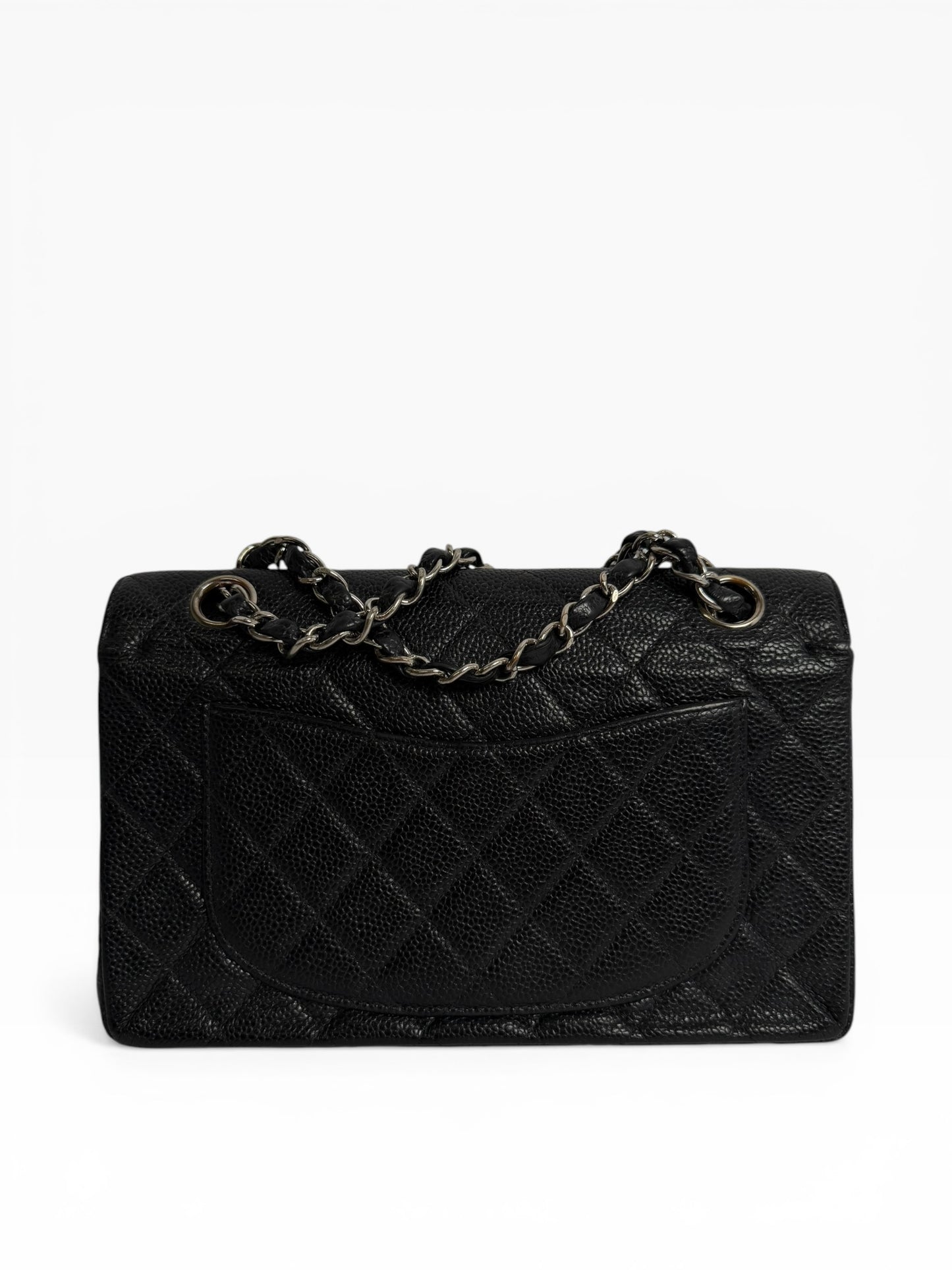 Chanel Black Caviar Classic Double Flap Small SHW