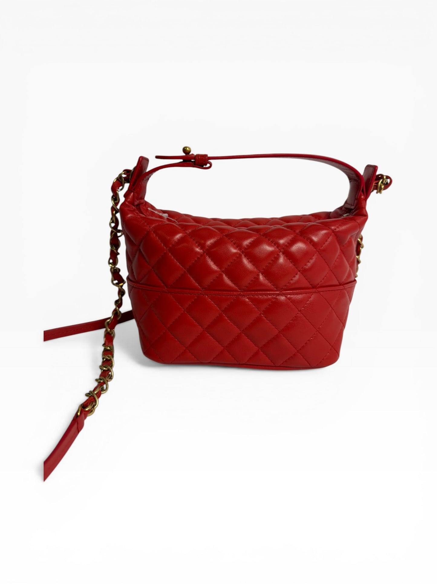 Chanel Red Hobo Crossbody
