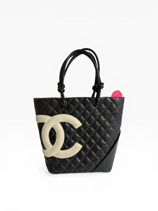 Chanel Cambon Black/White Tote Medium