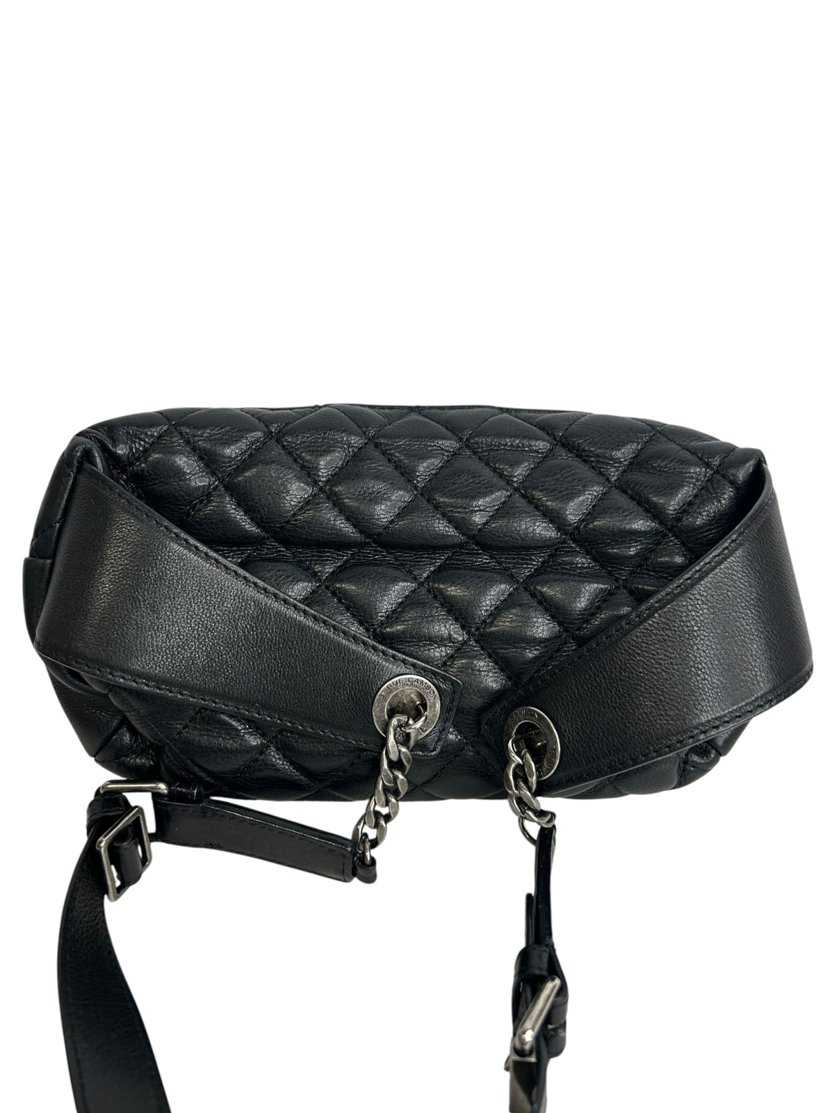 Chanel Black Quilted Calfskin Belt Bag T9192