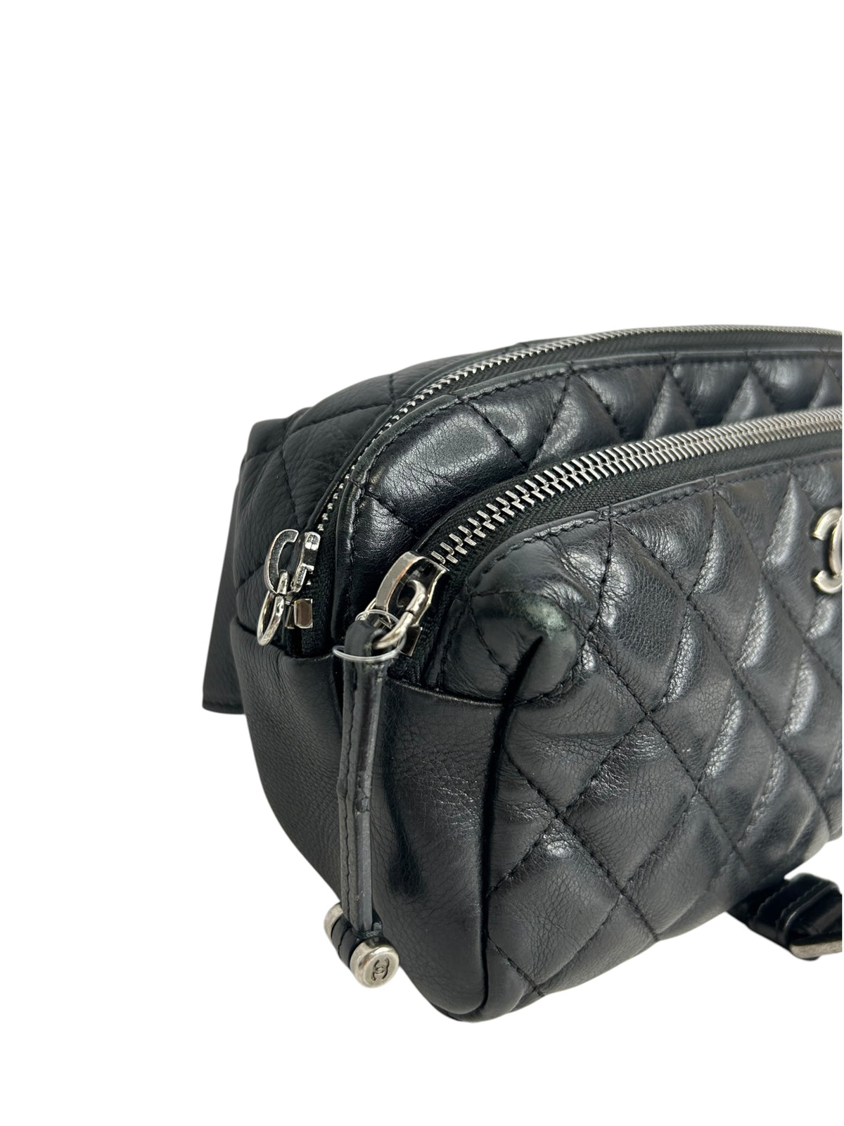 Chanel Black Quilted Calfskin Belt Bag T9192