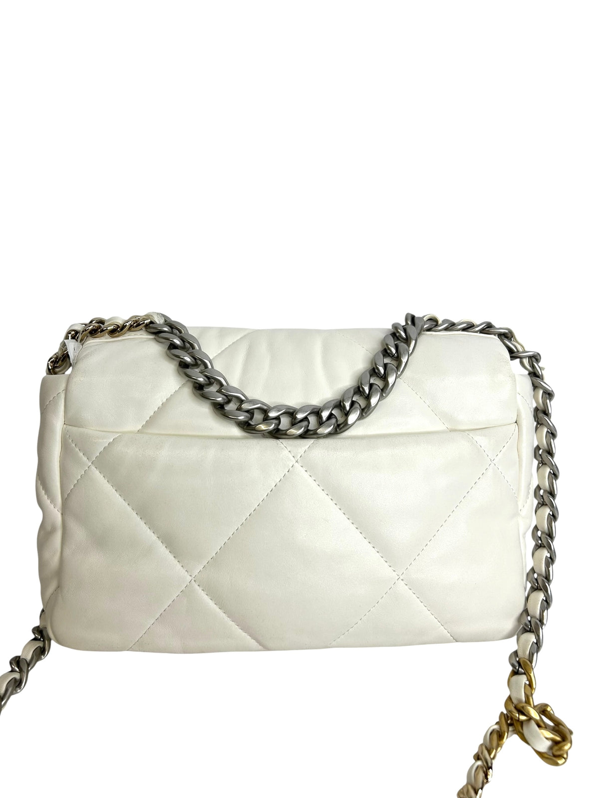 Chanel Medium White 19 Flap T9205