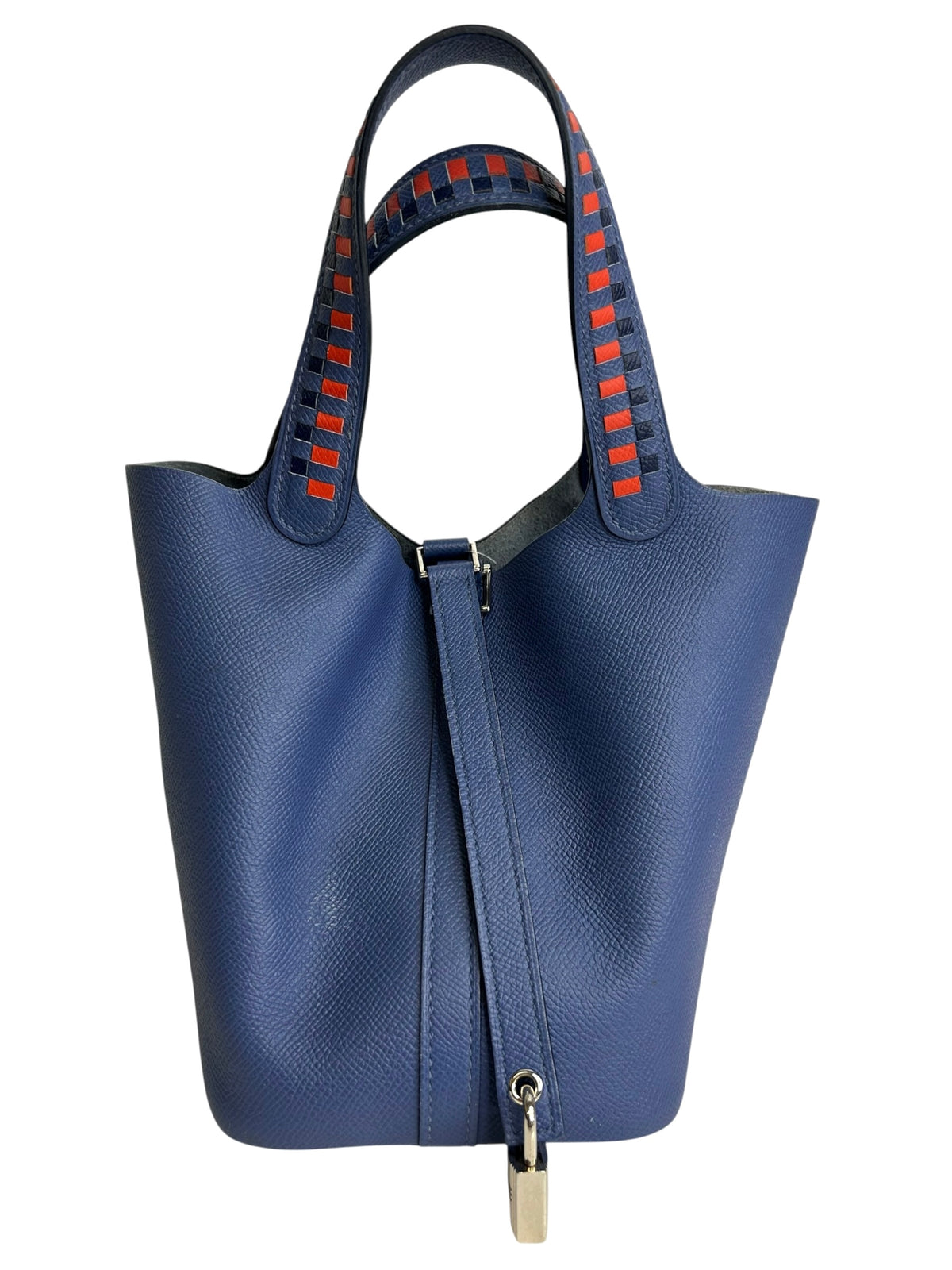Hermes Picotin Tressage Epsom Blue 18 T9232