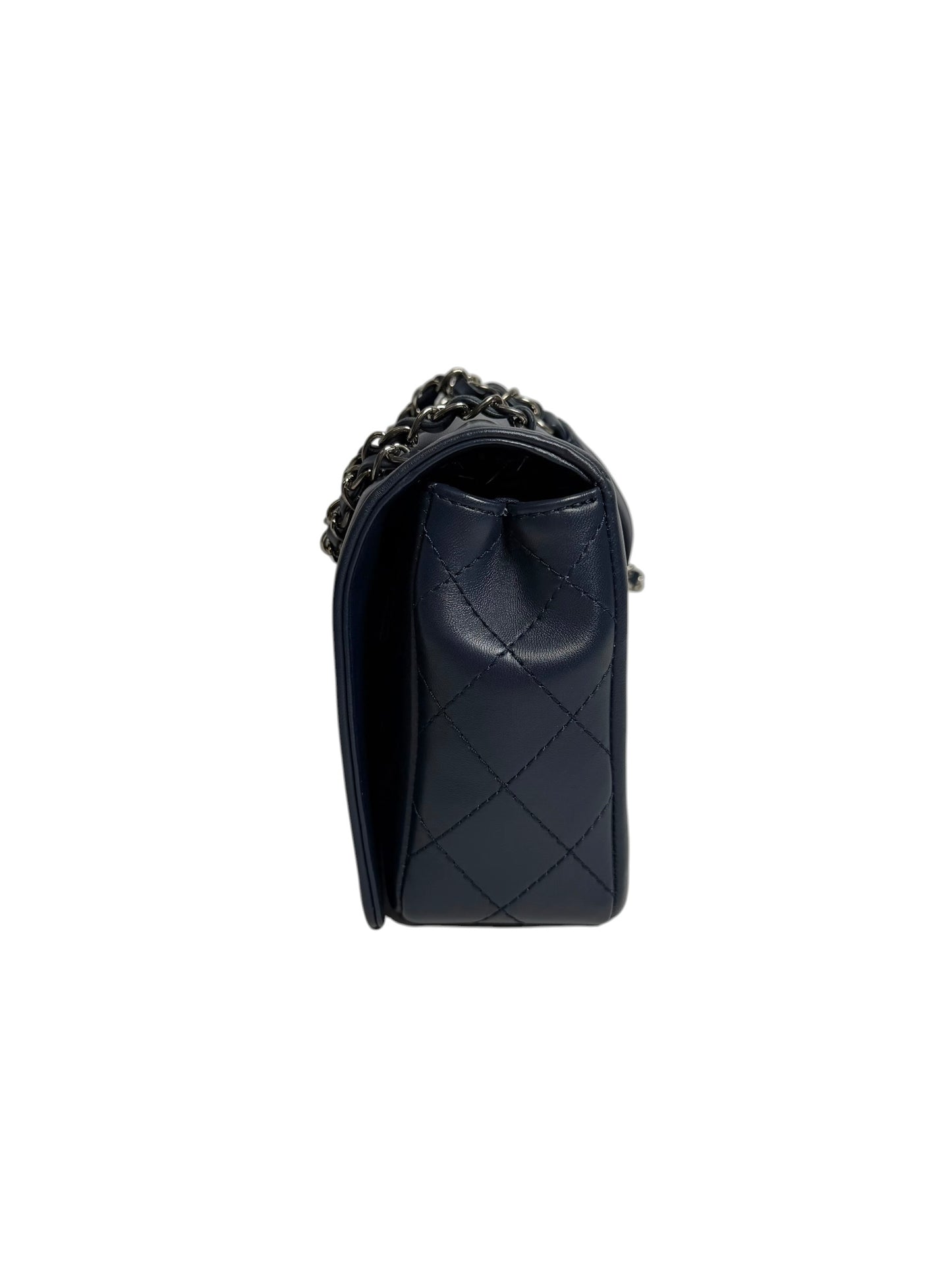 Chanel Quilted Navy Mademoiselle Flap T7976