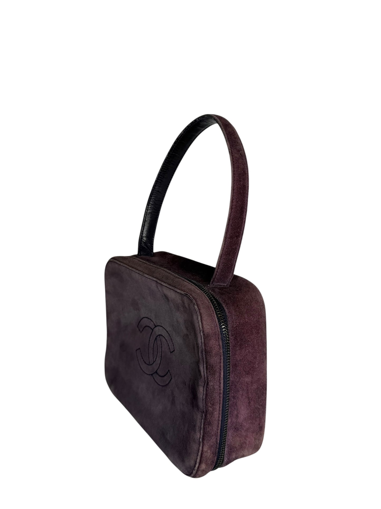 Chanel Purple Suede T1032
