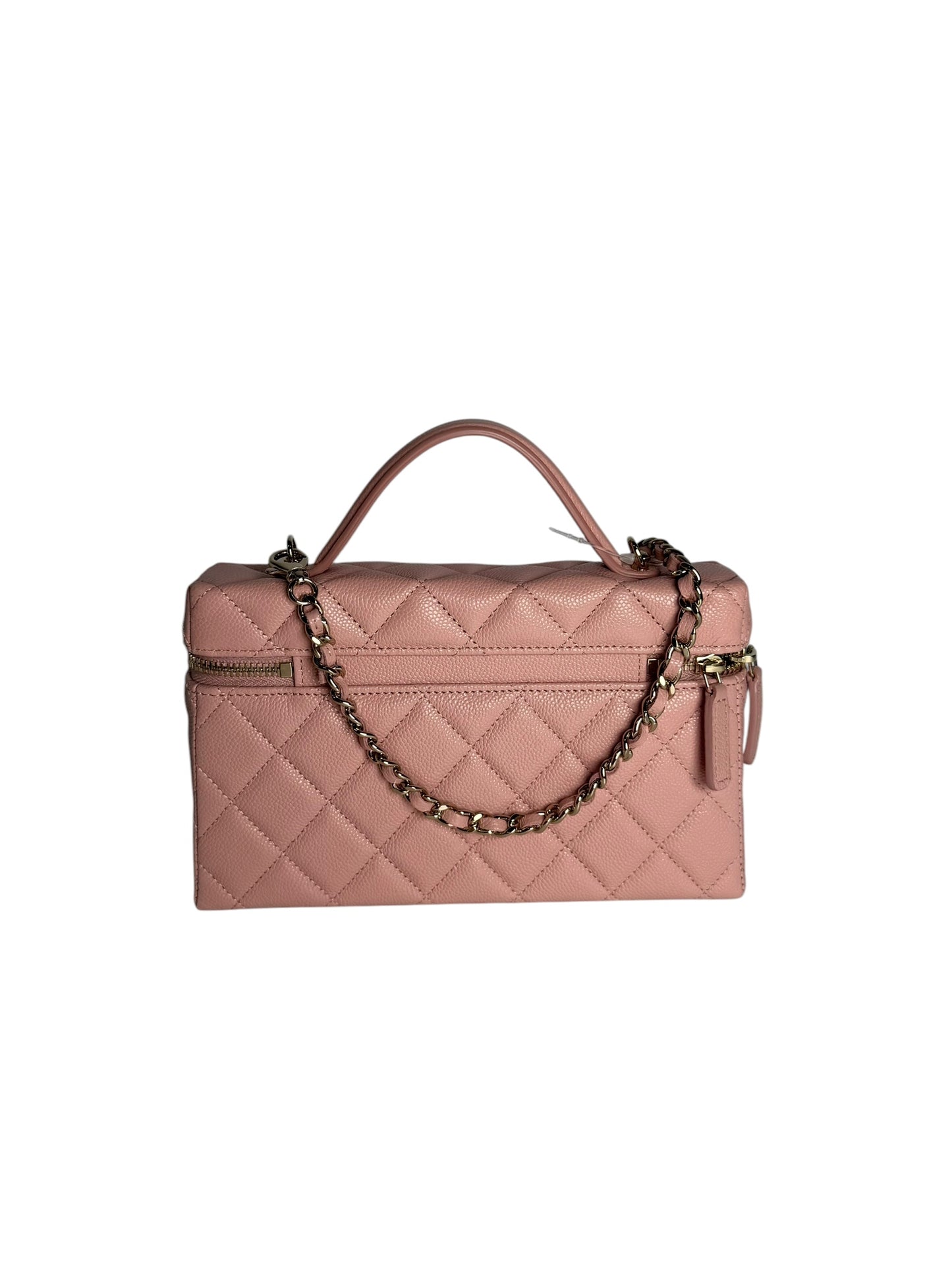 Chanel Pink Caviar Slim Vanity NWT T8338