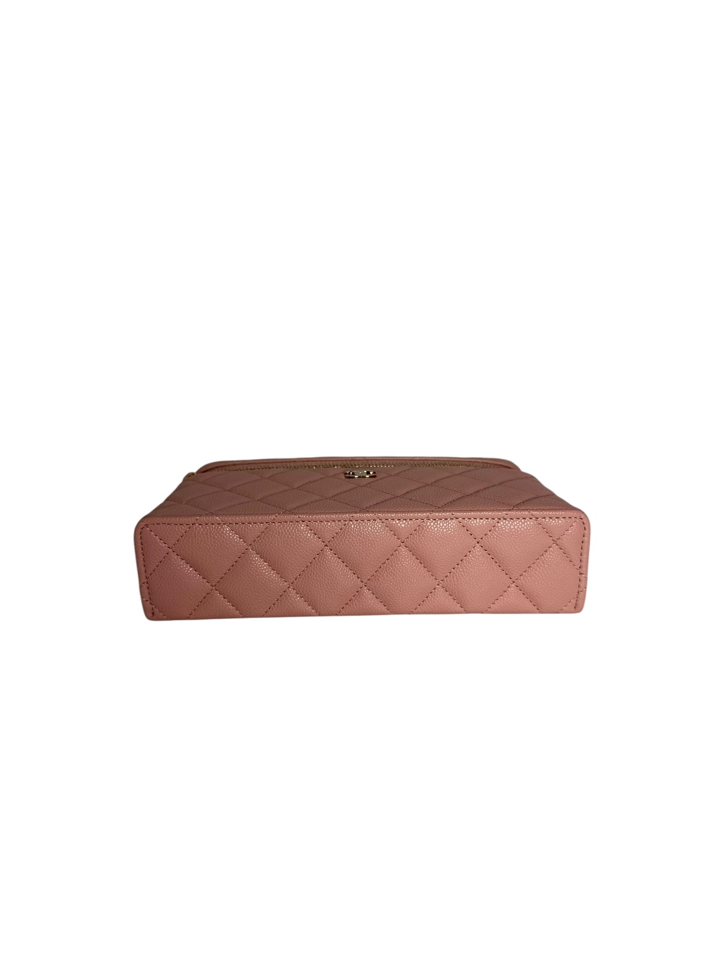 Chanel Pink Caviar Slim Vanity NWT T8338