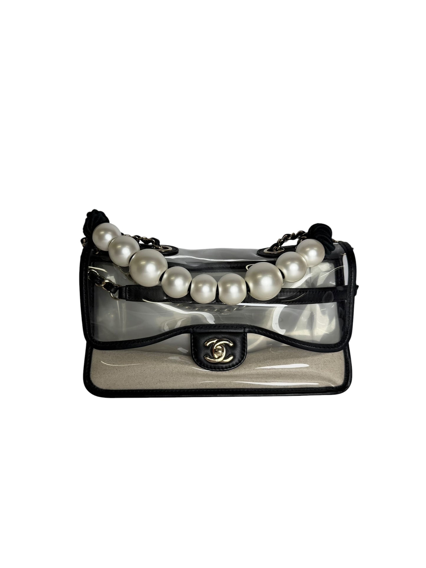Chanel PVC Sand By The Sea Runway Flap T6838