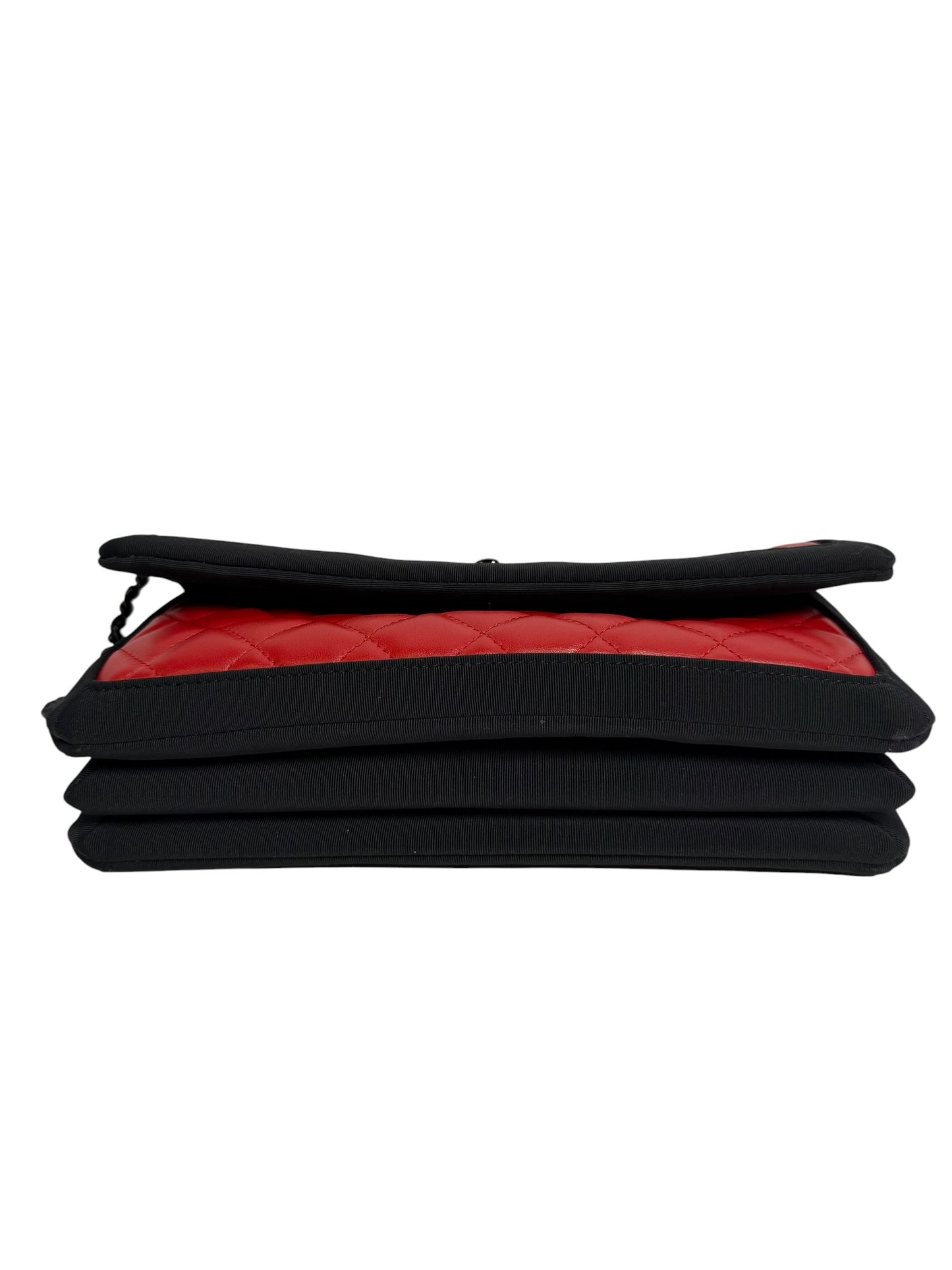 Chanel Red Accordion Flap BHW T8029