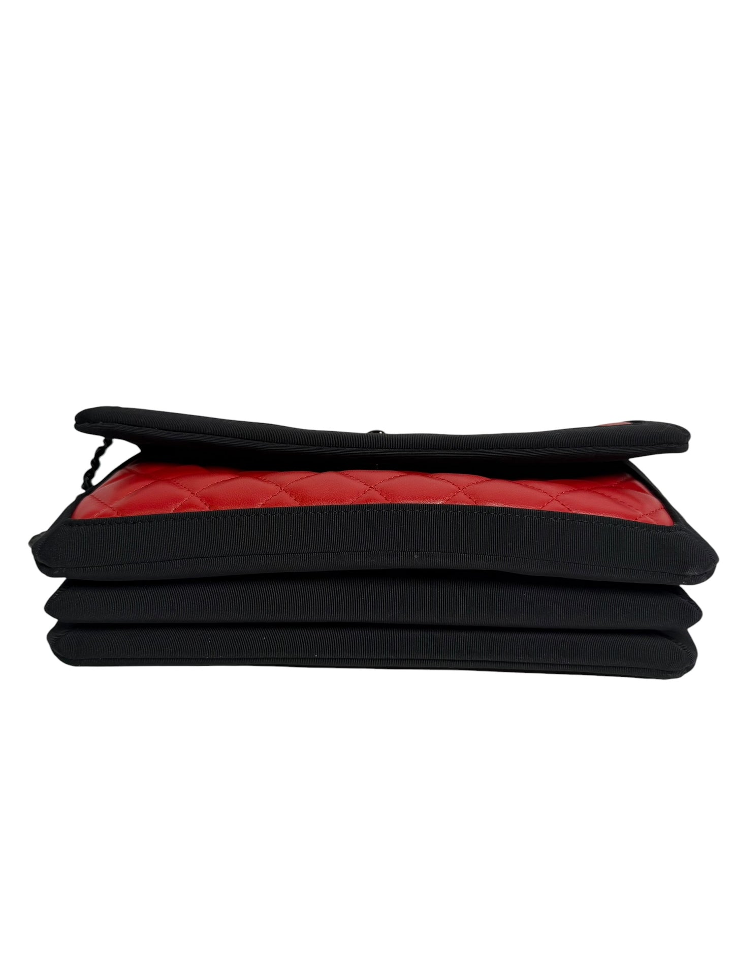 Chanel Red Accordion Flap BHW T8029