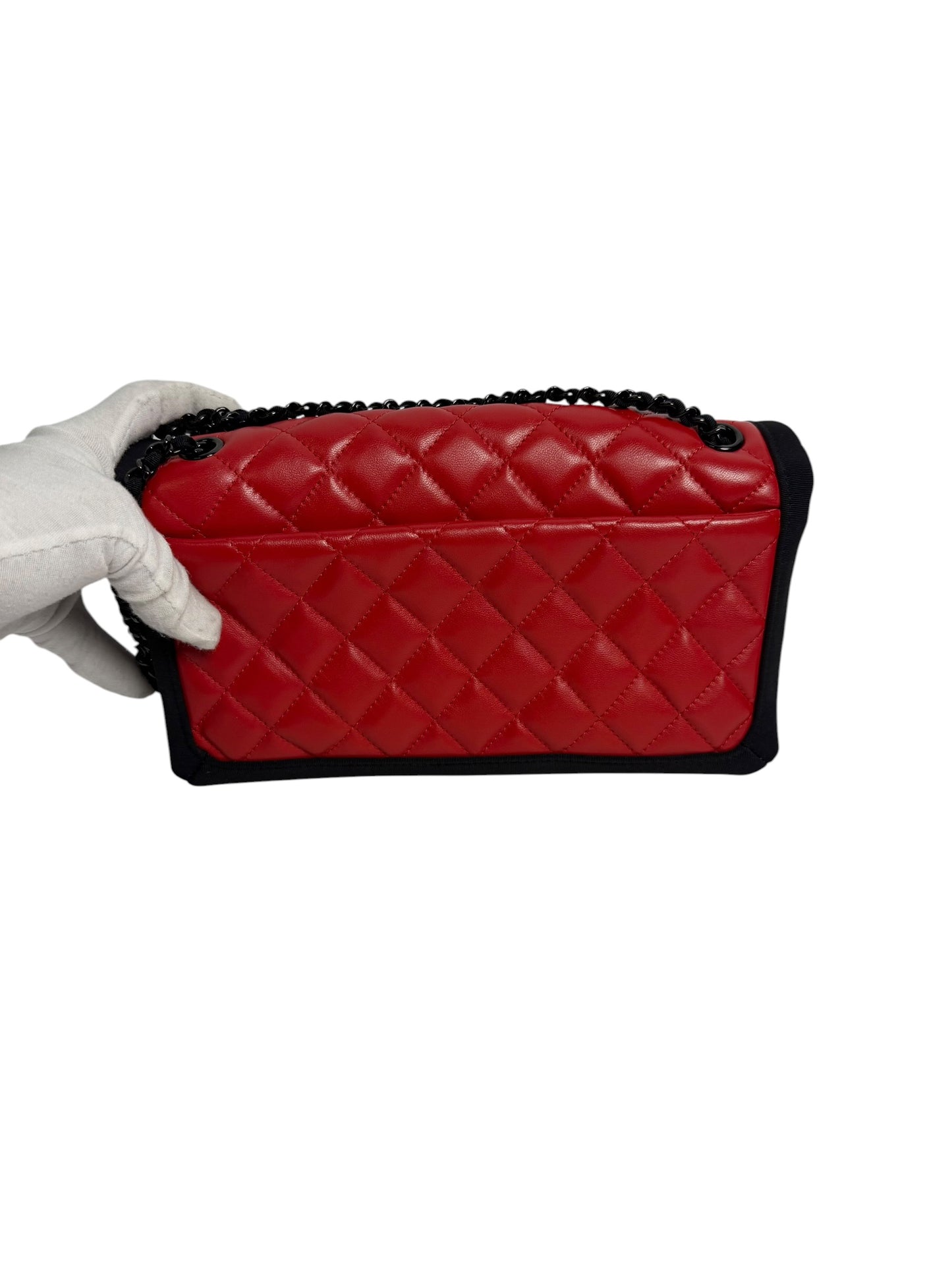 Chanel Red Accordion Flap BHW T8029