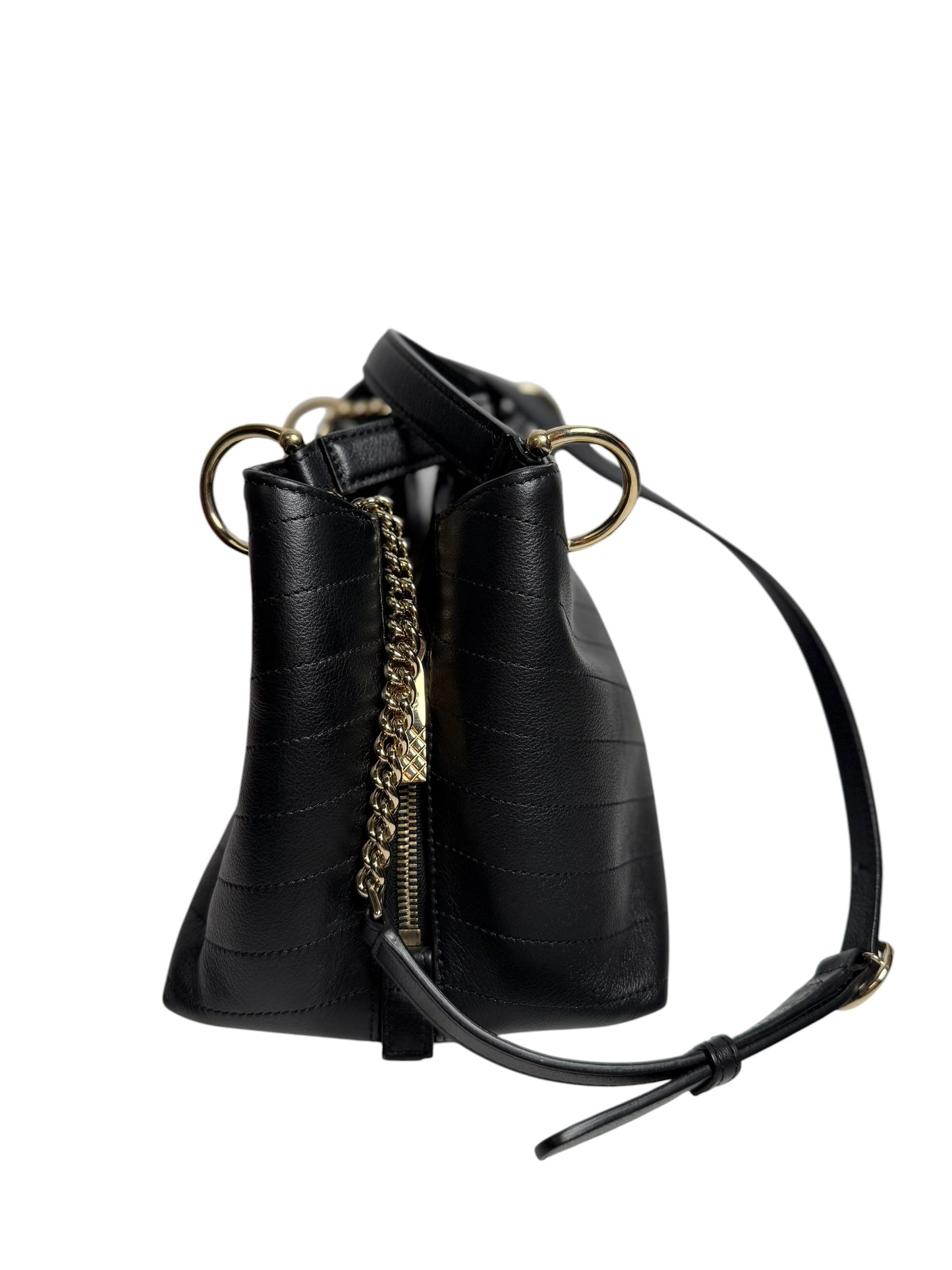 Chanel Chevron Black Crossbody T5768