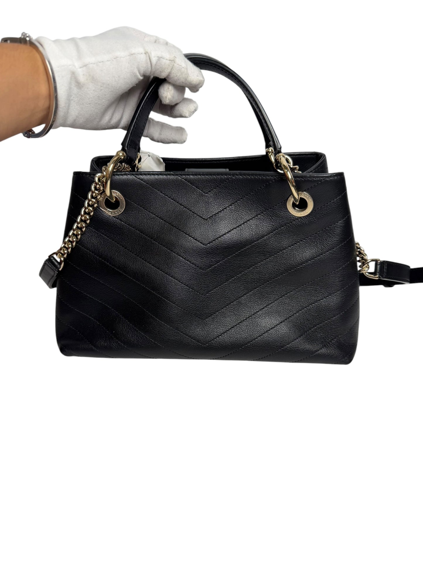 Chanel Chevron Black Crossbody T5768
