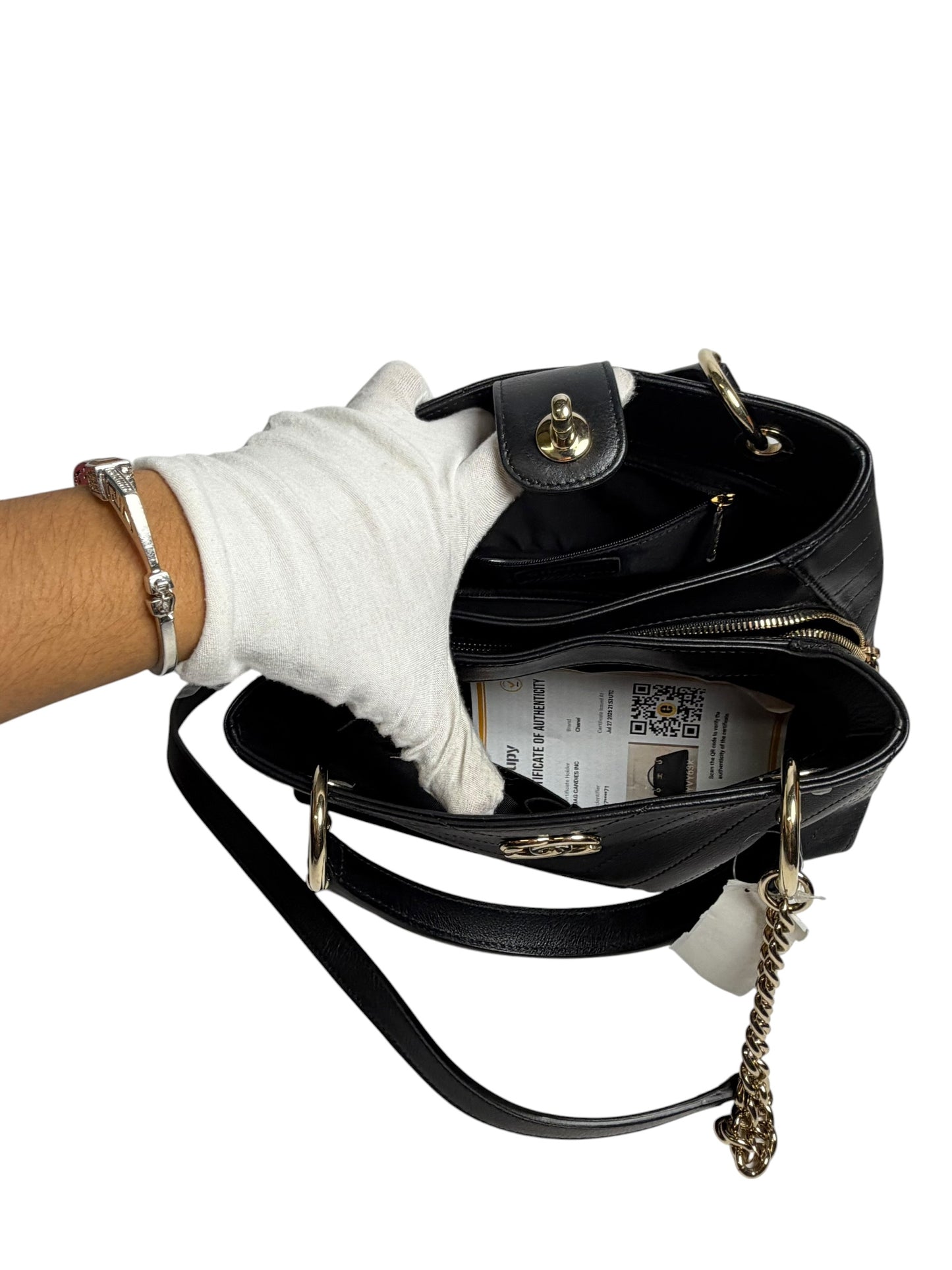 Chanel Chevron Black Crossbody T5768