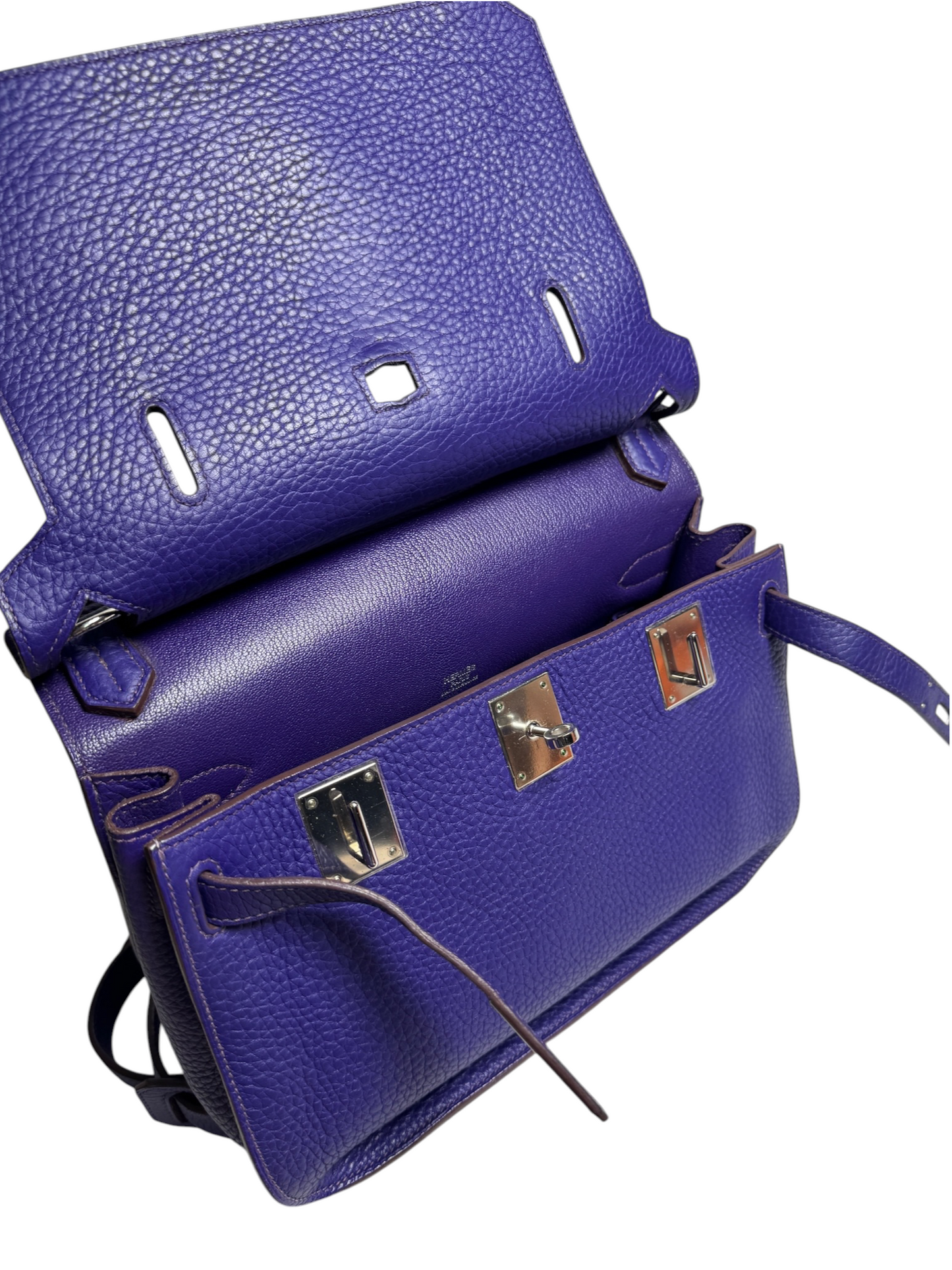 Hermes Purple Jypsiere 28 Palladium Hardware T8654