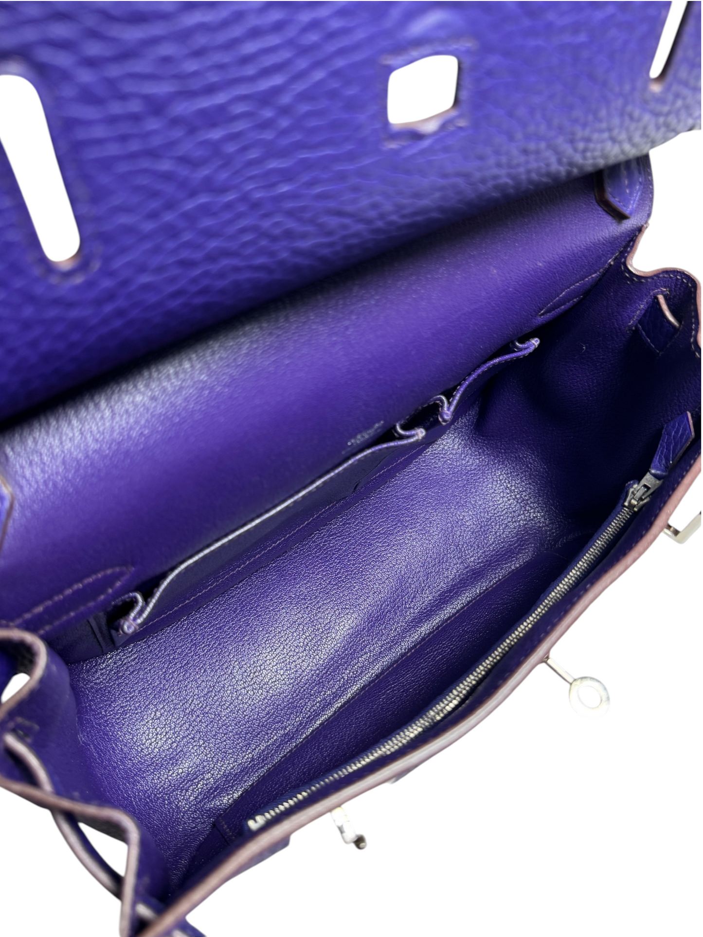 Hermes Purple Jypsiere 28 Palladium Hardware T8654