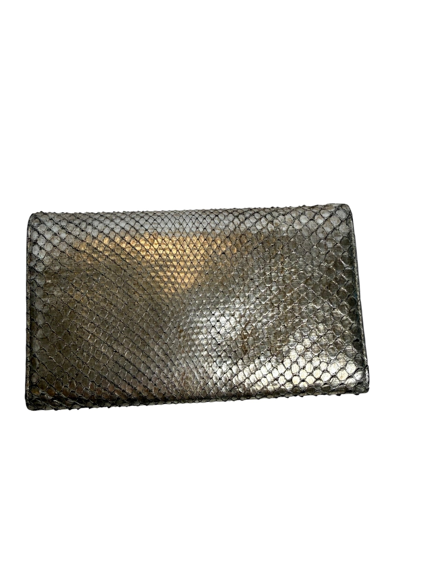 Chanel Metallic Python Flap Wallet T8272