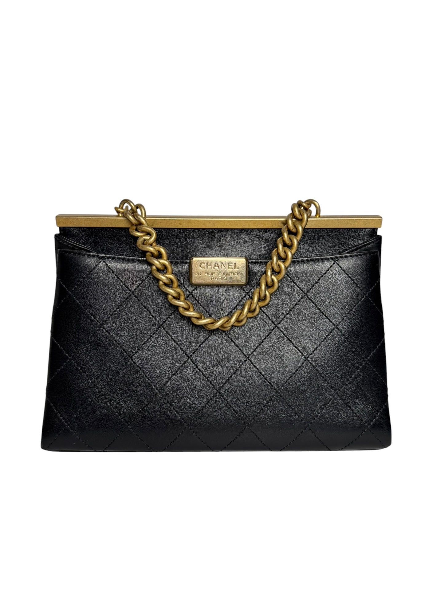 Chanel Black Small Coco Luxe Flap T7467