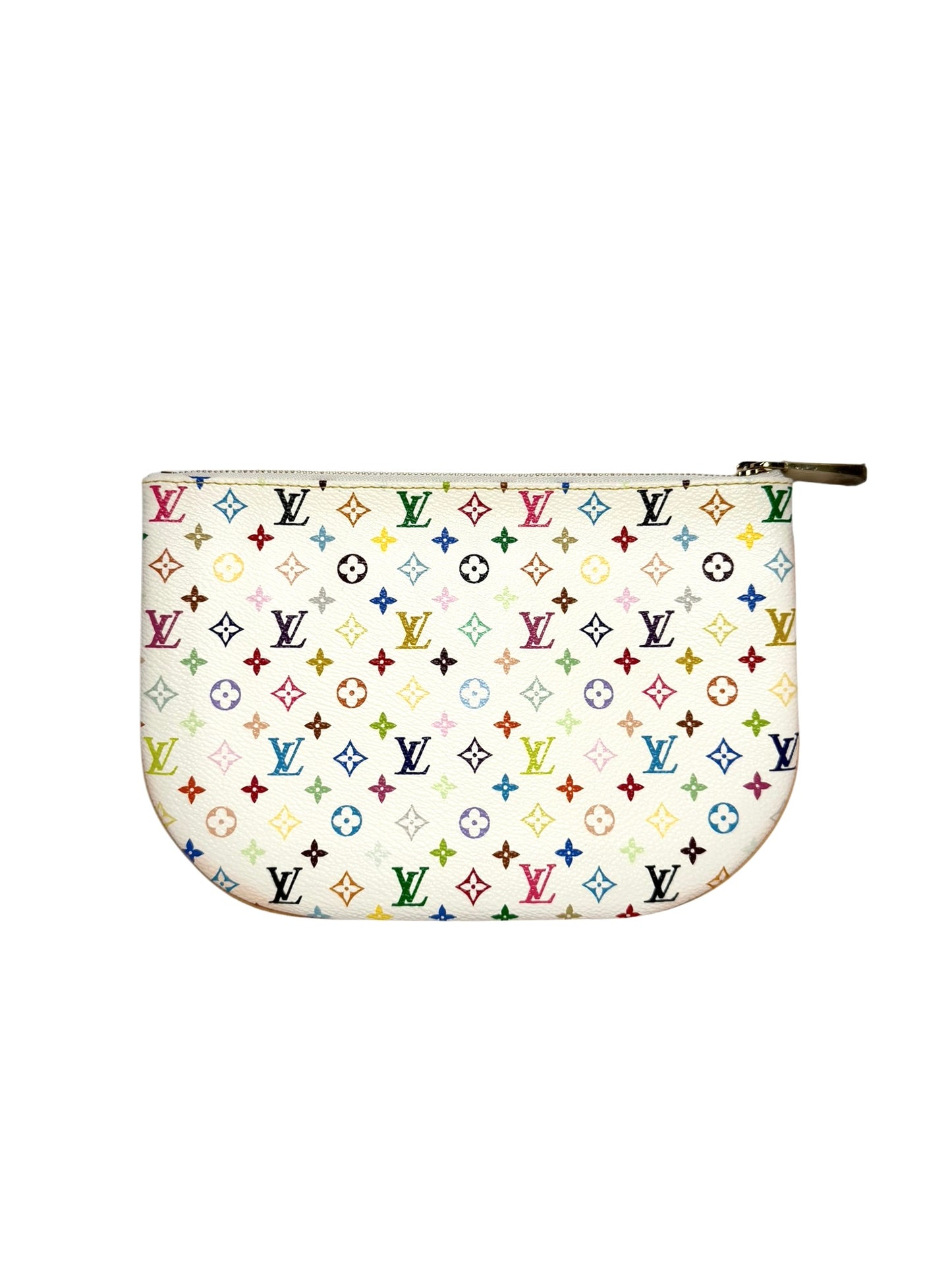 Louis Vuitton White Murakami Pouch T4263