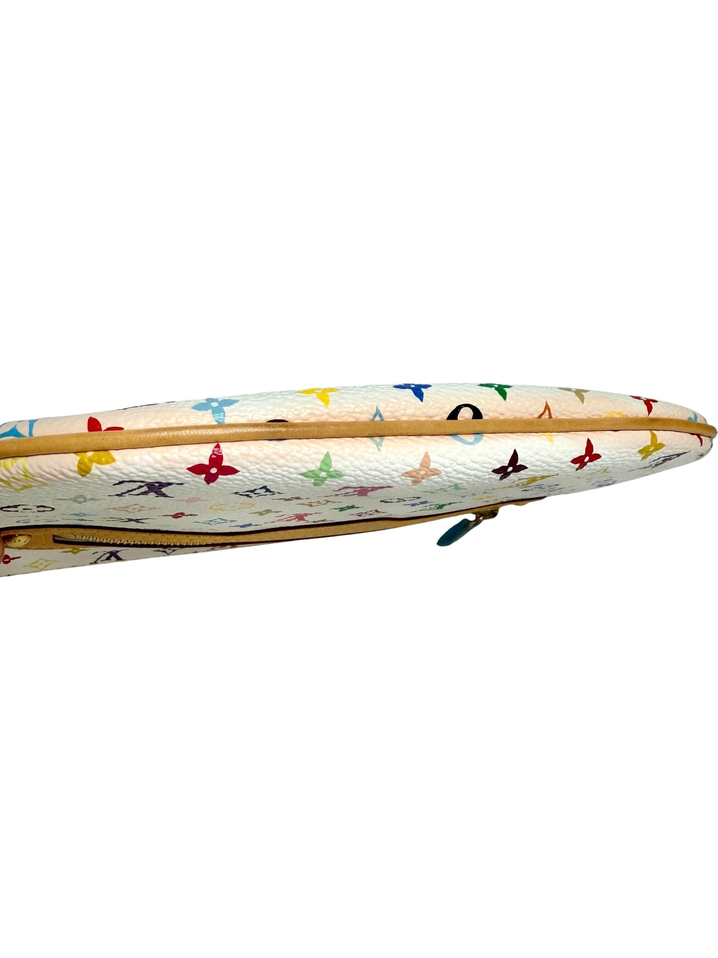 Louis Vuitton White Murakami Pouch T4263