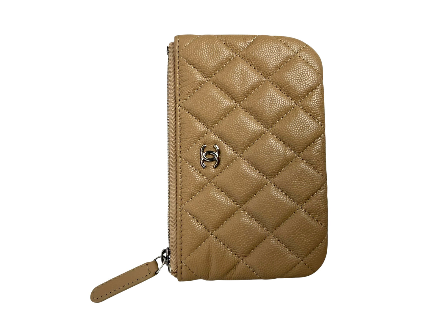 Chanel Beige Caviar O Case Mini T8200