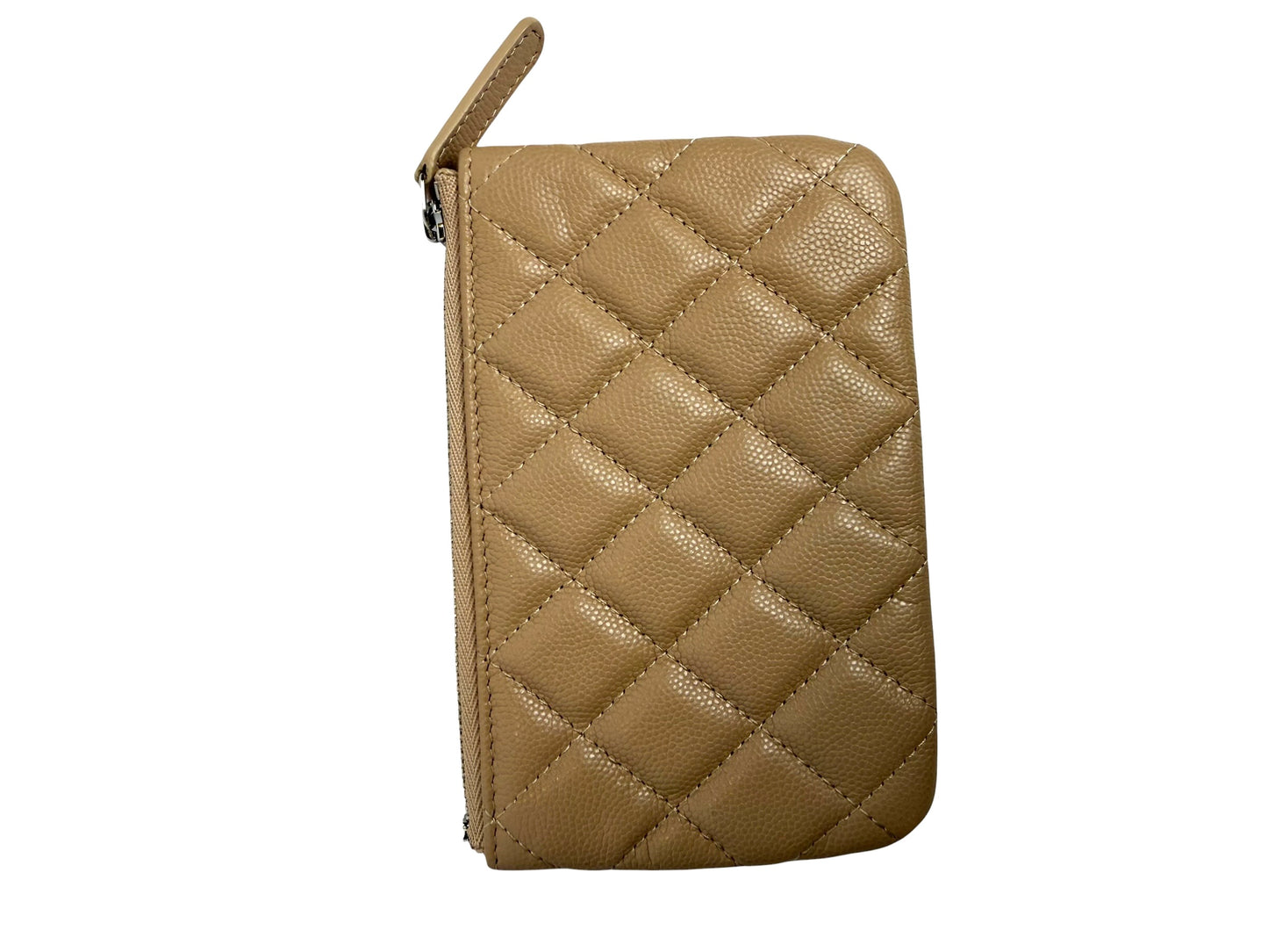 Chanel Beige Caviar O Case Mini T8200