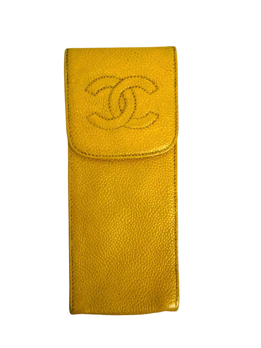 Chanel Yellow Cigarette Case T6302
