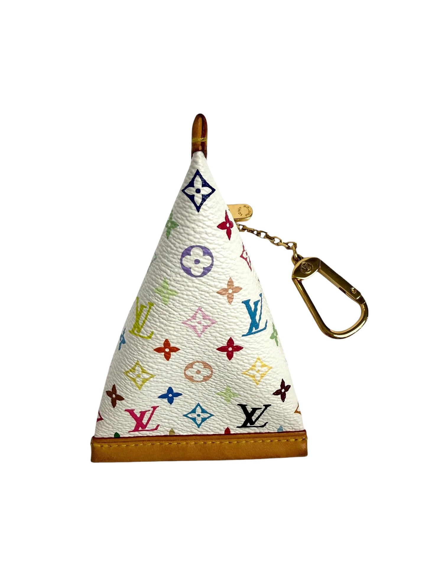 Louis Vuitton White Monogram Multicolor Berlingot Coin Case T7054