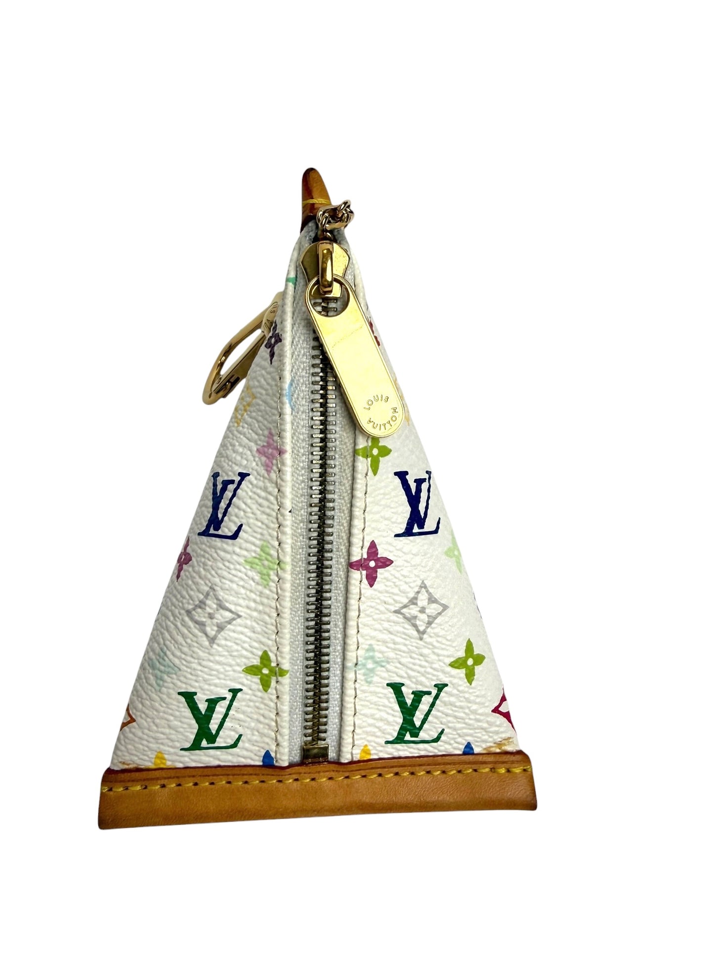 Louis Vuitton White Monogram Multicolor Berlingot Coin Case T7054