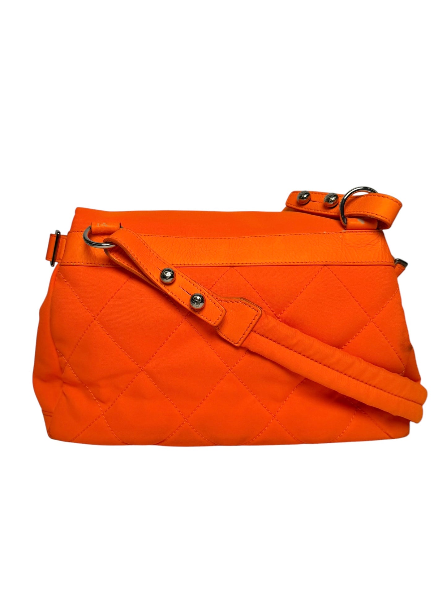 Chanel Orange Paris-Biarritz Nylon Flap T5690