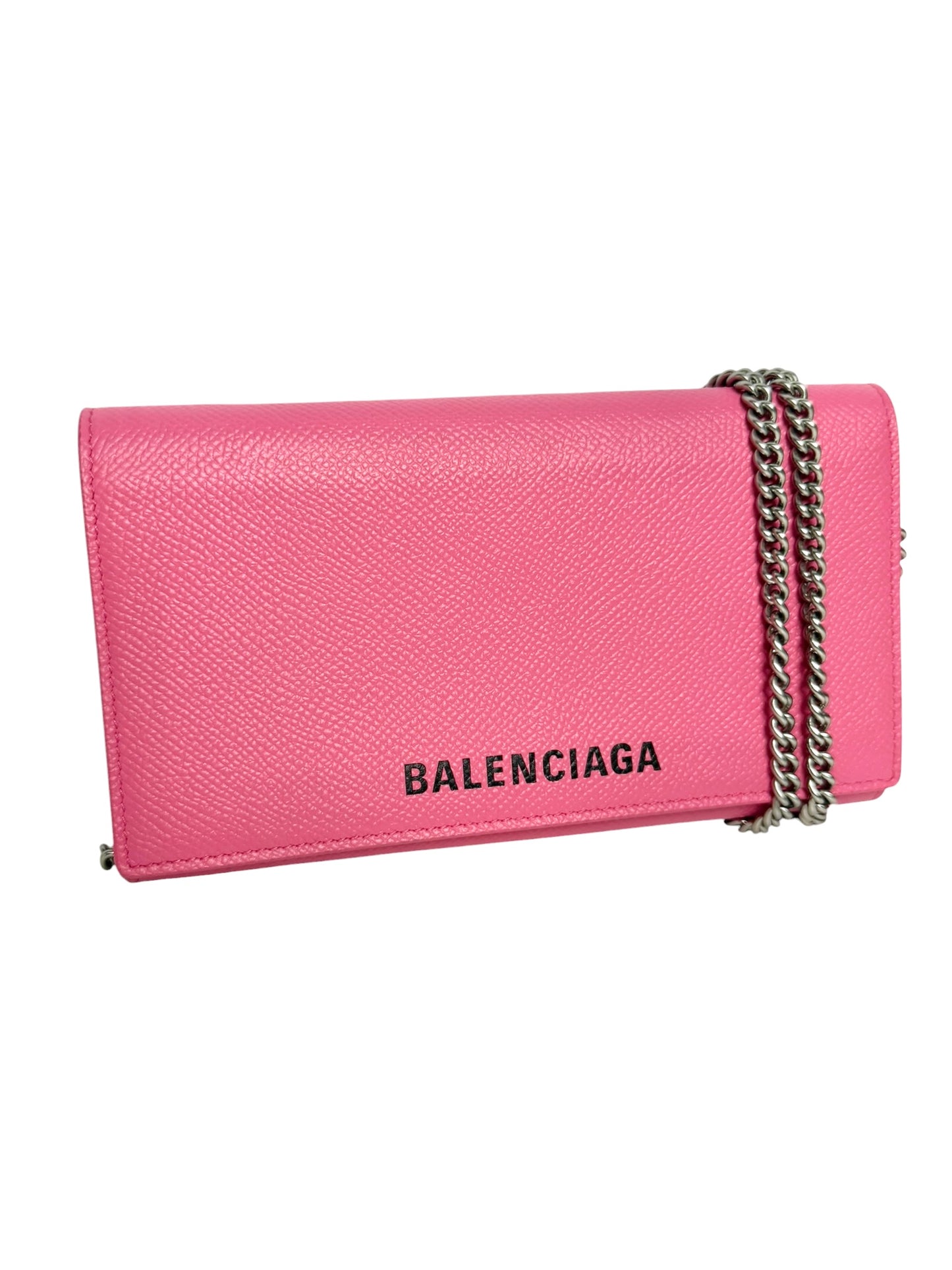 Balenciaga Pink Wallet On Chain T7488