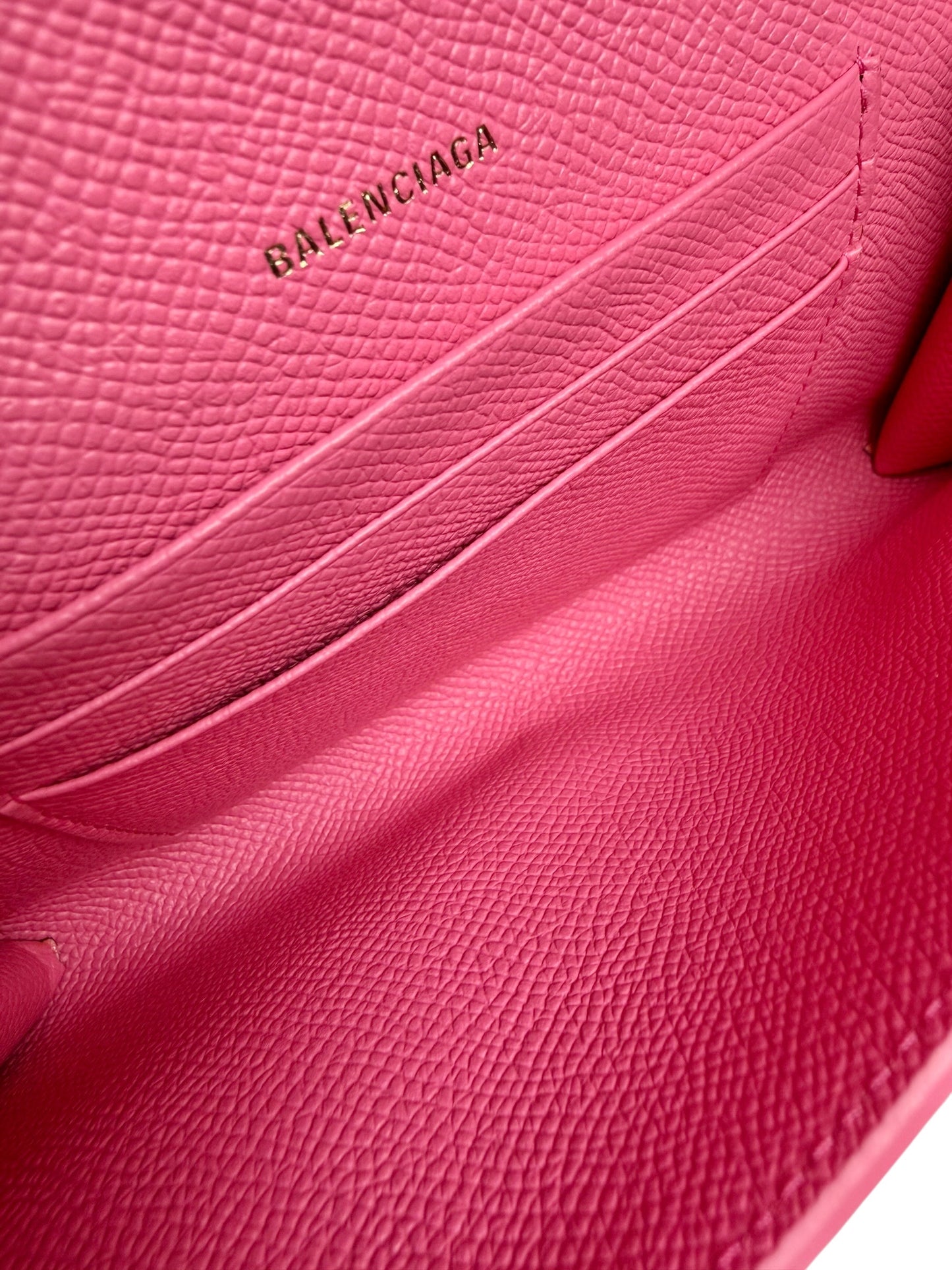Balenciaga Pink Wallet On Chain T7488