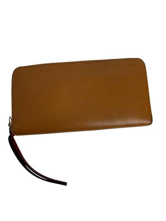 Loewe Brown Long Zippy Wallet T7306