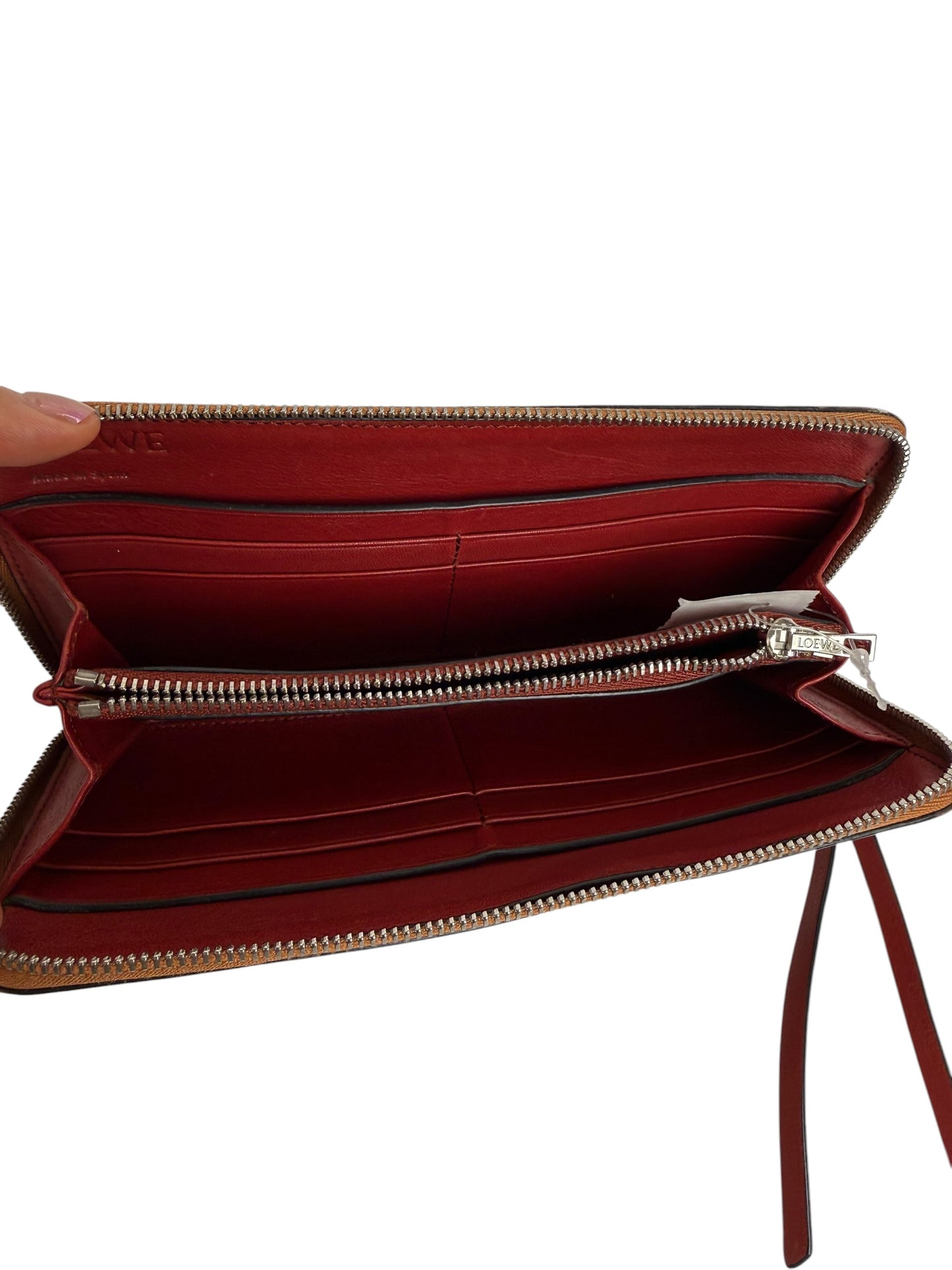 Loewe Brown Long Zippy Wallet T7306