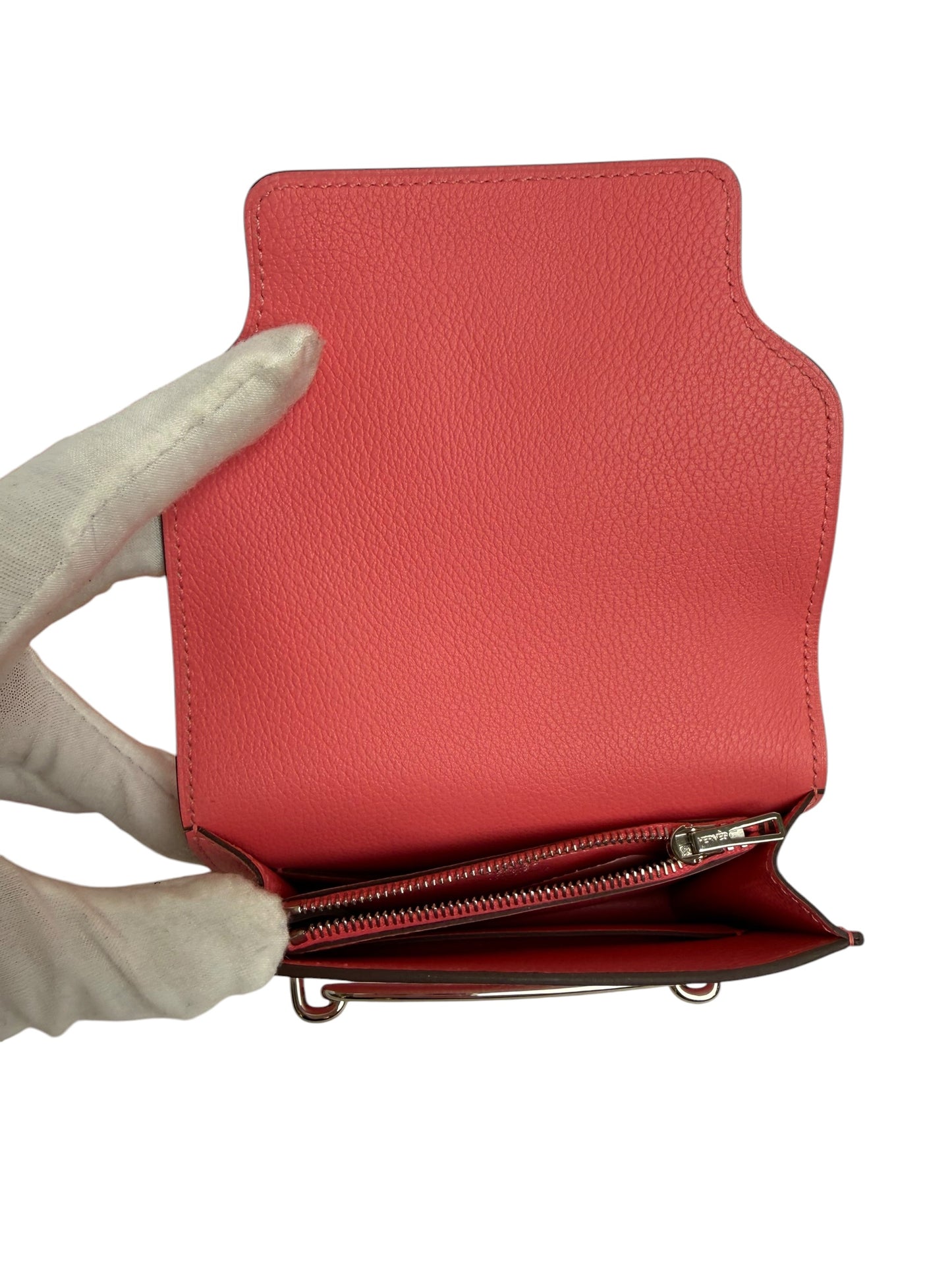 Hermes Pink Roulis Wallet Full Set T1874