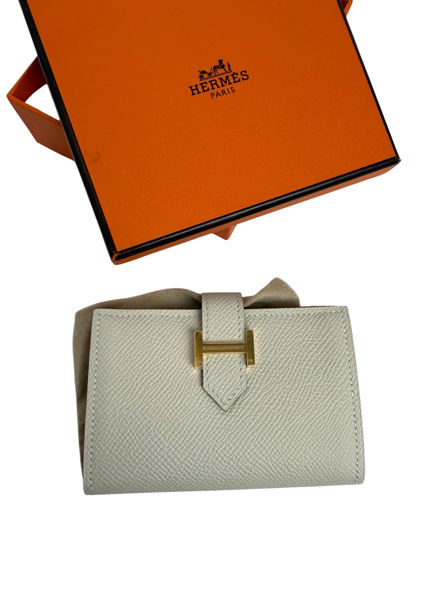 Hermes Wallet White Full Set T7615