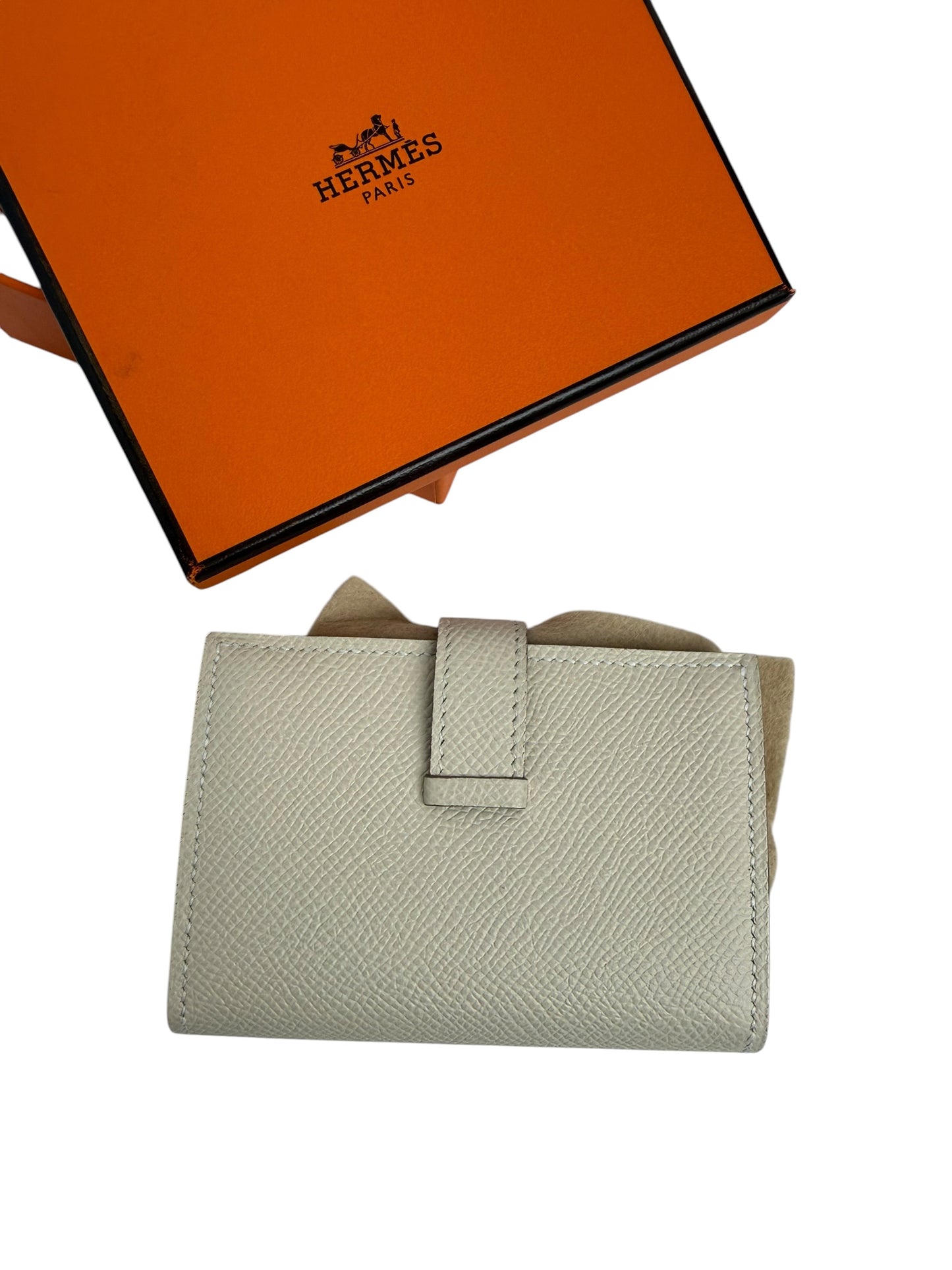 Hermes Wallet White Full Set T7615