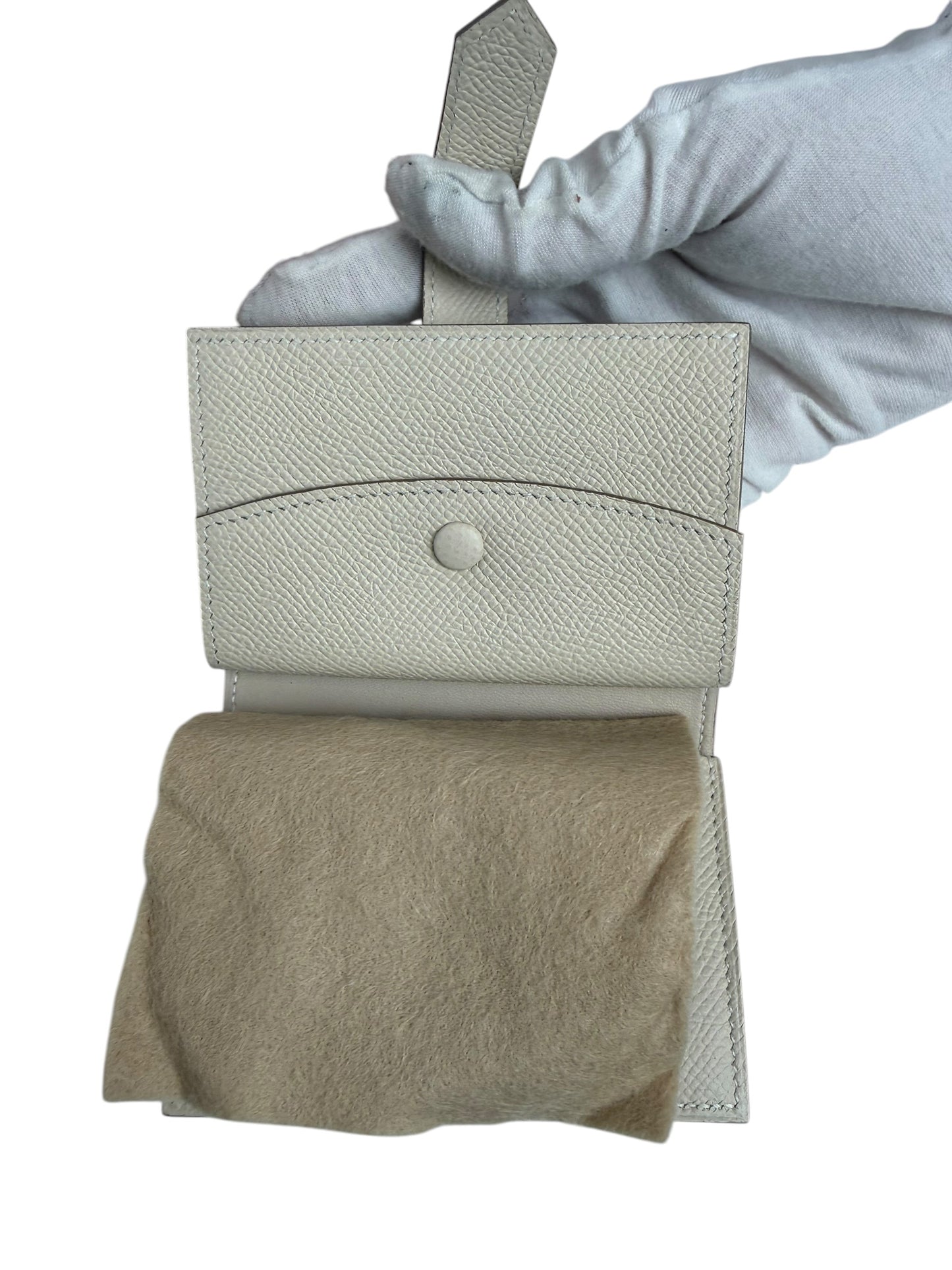 Hermes Wallet White Full Set T7615