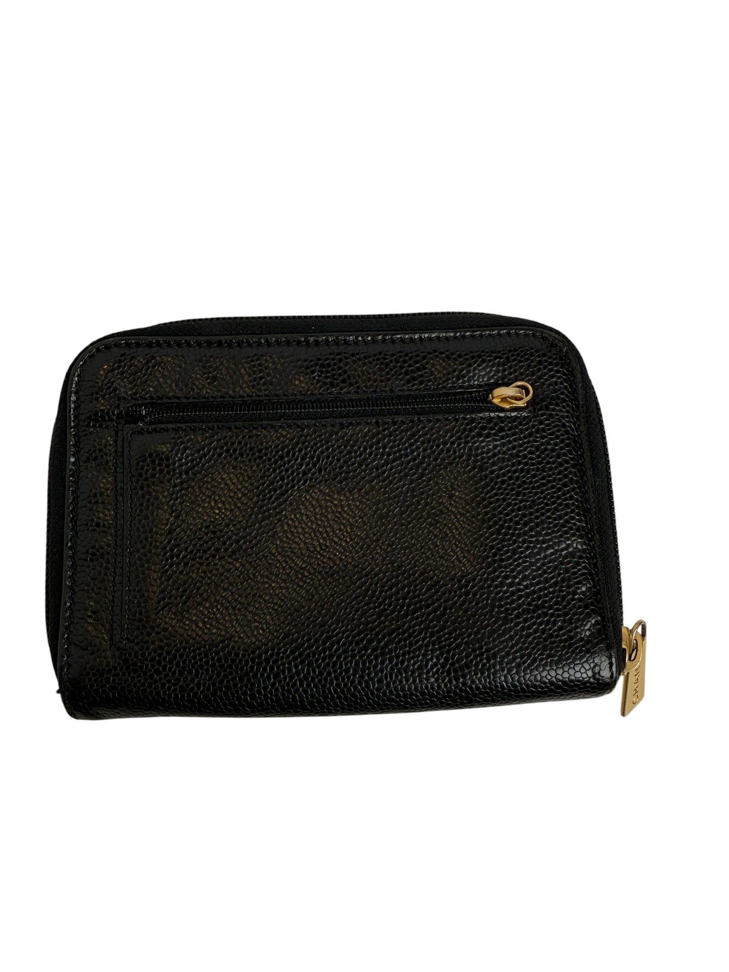 Chanel Black Caviar Zip T5485